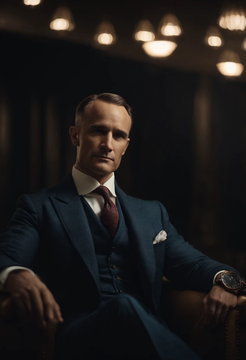 Retrato de Napoleon Hill. CGI, melhor qualidade