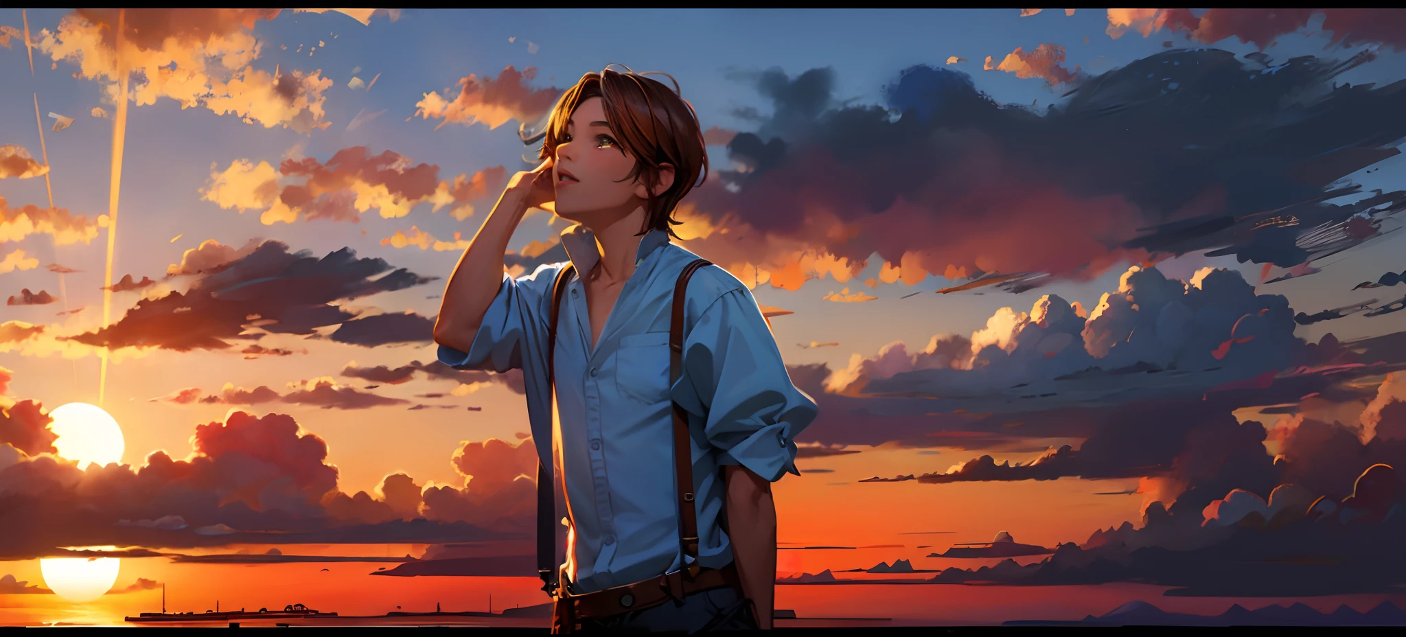 the sunset,eventide,middle score,Suspenders