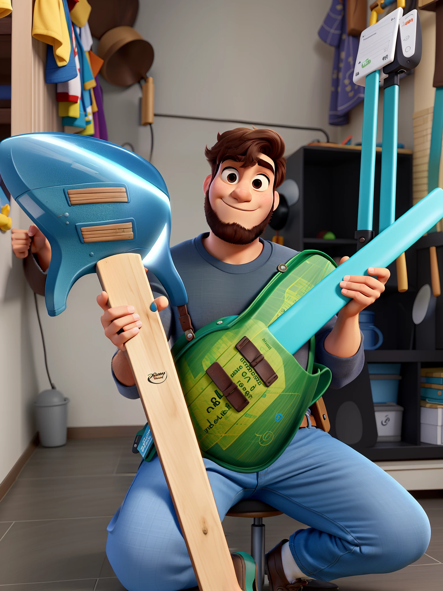 Um homem estilo disney pixar, alta qualidade, melhor qualidade