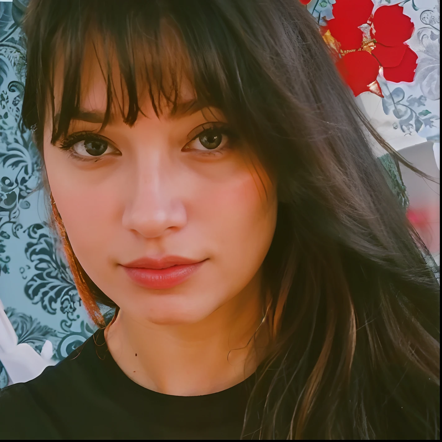 Uma linda mulher a tirar foto...