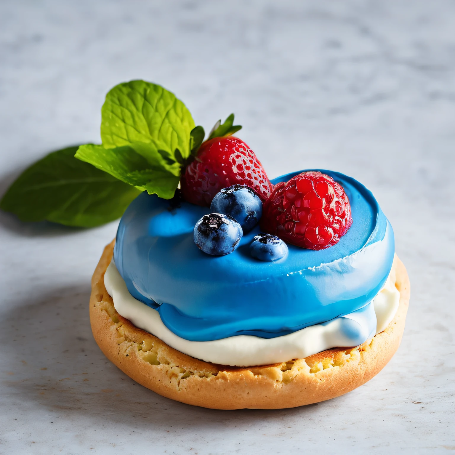 In the heart of Paris, a patisserie stands out not for its age-old recipes, but for its daring reinvention: the Blue Choux Cream. This isn't just a dessert; it's a piece of art, capturing the serenity of azure skies and deep oceans.

As you step into the patisserie, the Blue Choux Cream claims your attention. Its striking hue, reminiscent of summer skies and calm seas, promises a taste of the extraordinary. The exterior, a delicate choux, carries hints of blueberry, blending sweetness with the familiar richness of classic pastries. But the real magic is the creamy blue custard within, a medley of ripe berries and luscious cream that feels like a summer's day encapsulated.

The creation speaks of seaside adventures, horizon chases, and the joy of summer. It’s not just about tasting a dessert; it's about experiencing a story, a memory, a dream. The Blue Choux Cream: where every bite is a journey to summer serenity.