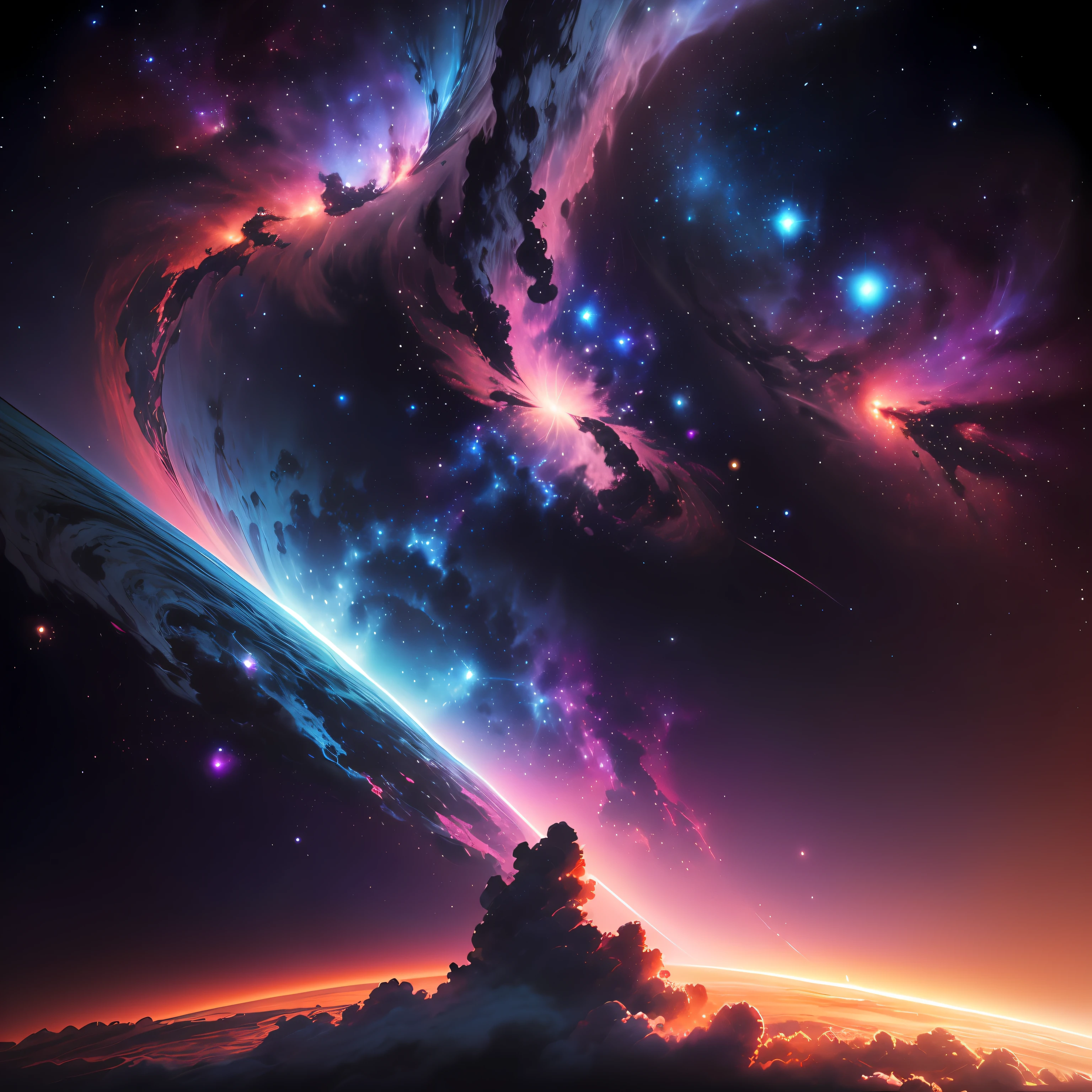 Nebula in anime space