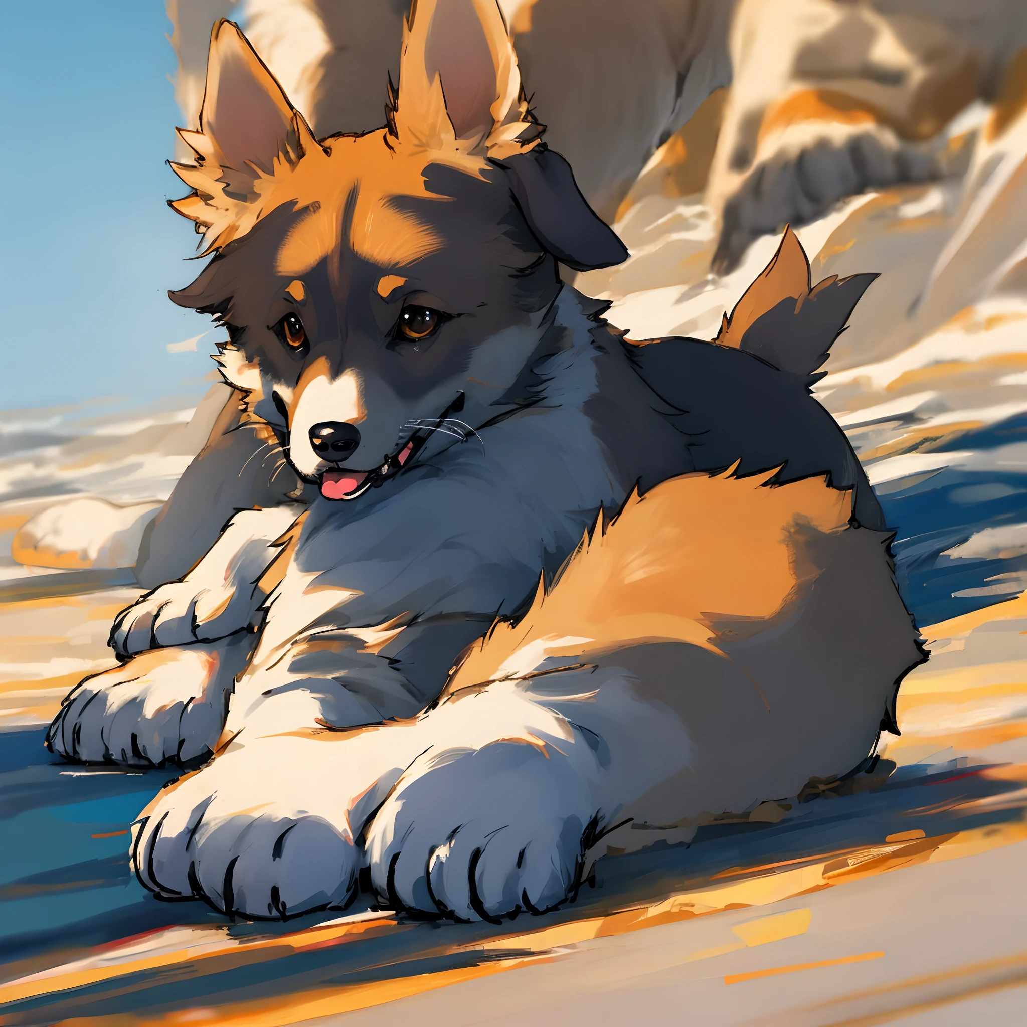 (fur:1.5), (fuzzy:1.5), (by marjani), (by sabuke), solo, (feral:1.6), CANINE, snowy tundra, domestic dog, carolina dog, long fur, very fluffy neck, thick tail, whiskerig butt, fluffy buttcrack, long snout, long ears, big butt, anatomically correct, (detailed lips wrinkle), female, pink collar, tailwag, isometric view, full-length portrait, morning, absurd res, in heat, (puffy canine pussy), brown anus, pussy squirt, raise butt, (posing for viewer), cute pose, eager, looking at viewer,