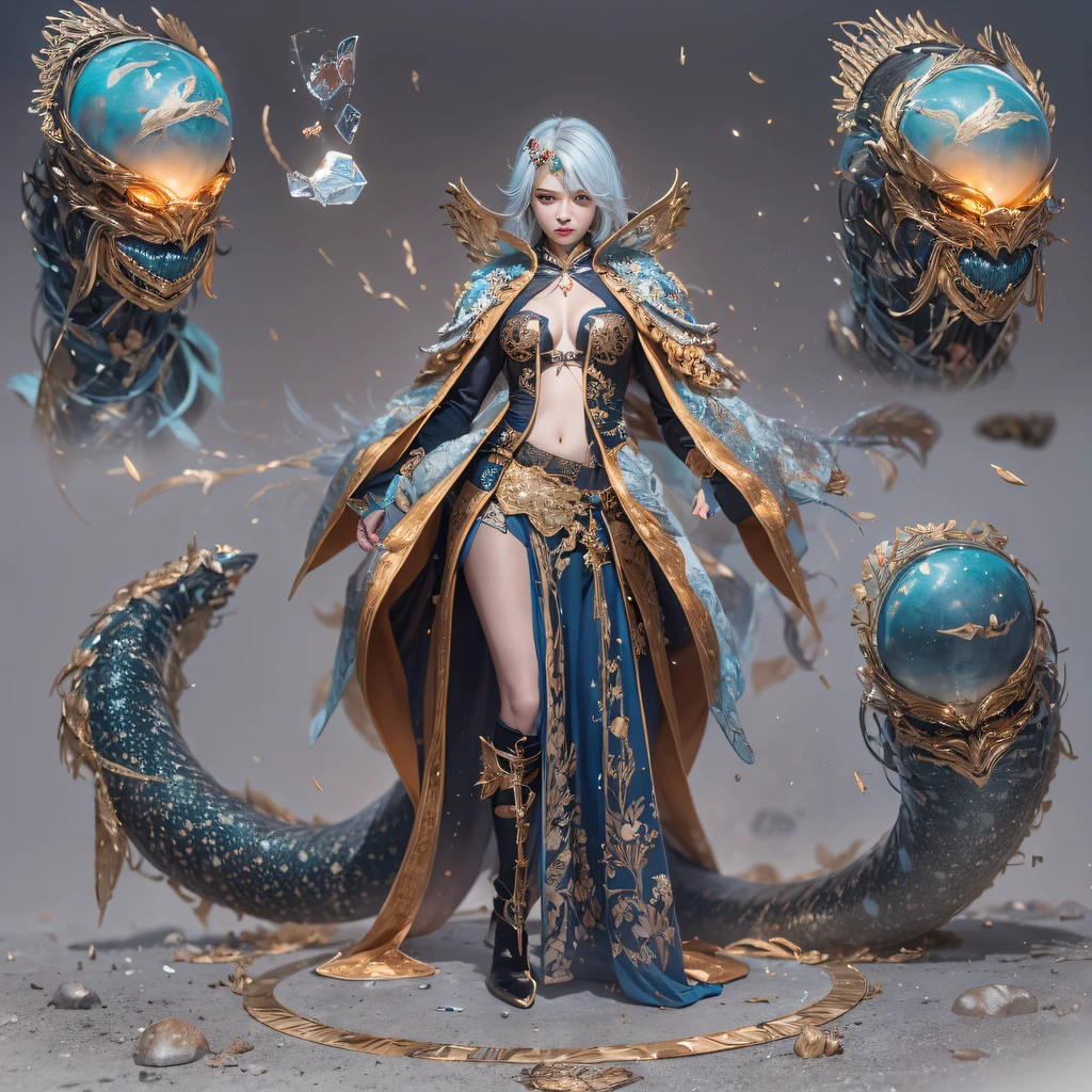 cinematic cgsociety,Fly the Nine-Tailed Light Blue Sky Division Flame Hairy Bear Star,Erotic,Torch Night Black Gold Orange Brocade Silk Snake Print Silk Pants,Rouge diamond tulle sheer lizard-patterned leggings,Fat woman flying in the snow in space,Front view,Pure transparency,Wear boxing gloves,Wear thick-rimmed reflective sunglasses with gold threads,Panorama ultra-wide angle,extremely happy,The texture of the real person is delicate,Strong visual impact,Hyper-detailing,Dream girl,Refined face,prettyeyes,Hair strands float in the air, Cherry model,Zhou Xiaotong,crystal-clear,Good sense of perspective,Light and shadow effects,16K smooth,Surface reflected light,,Tropical canyon battle scene、Chinese big breasts、Quaint、three kingdom、ember、100 people、Telephoto vista(CG)、Intense CG battles、high detal、masuter piece、NSFW,Multi-layered long-sleeved gauze garment,Quick-drying vest,Linen sweater,Crocodile skin cape,golden shoulder pads, Silver hammer pattern cape, Burgundy body hair,Water vapor female spy,Shower buttocks green fruit milk jelly flat chest,Pine silk fish net knee brace space dance,Hexagonal prism,Put on a pineapple knife sprinkled with gold,extremely happy,Border winter rain(Tropical canyon battle scene)((Scenes))(Extremely detailed Cg Unity 8K wallpaper,Masterpiece, Best quality, Ultra-detailed)He played Huang Yaoshi in the movie,