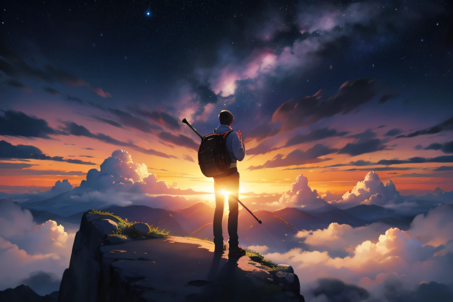 God creating the universe