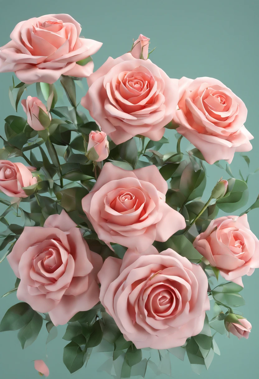 Rose flower,flower bouquet,many color,Nice packaging,dim murky lights,Stand on the table