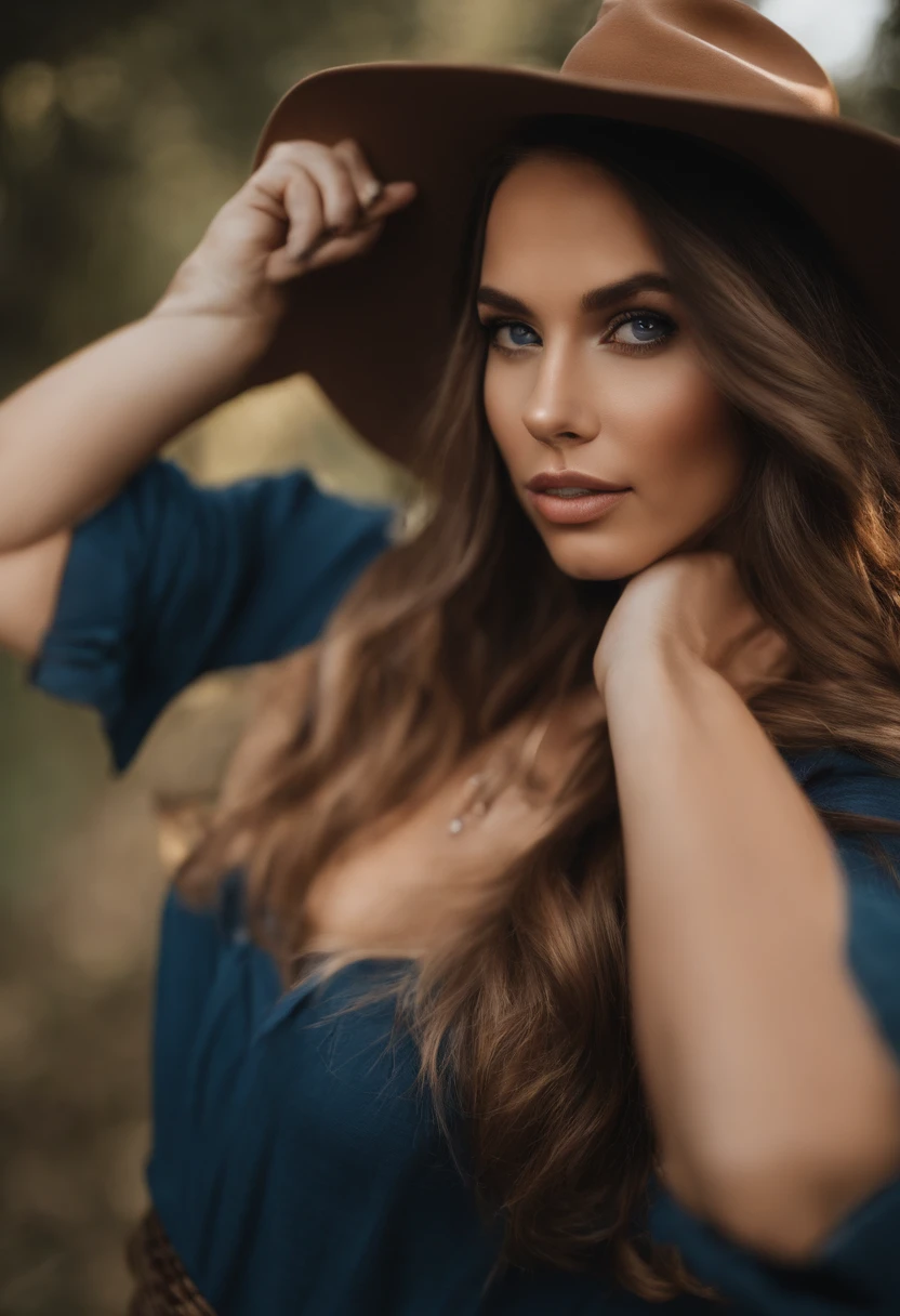 Bitte erstellen Sie ein Bild einer jungen Frau, wearing a t-shirt and a necklace. Sie hat braune Haare, big, blaue Augen, und eine subtile, Natürlicher Make-up-Look. Das Selfie sollte sie ohne sichtbares Make-up zeigen, Und sie sollte direkt in die Kamera schauen. The face should look realistically natural. The full-body shot of this attractive woman should feature an eye-catching pose, Und sie hat durchdringende blaue Augen. The girl has a sweet demeanor, And the pose should be cute too. Bitte achten Sie darauf, that the woman's entire body can be seen in the picture. The background should be clear and uncluttered. The details of the image should be of high quality