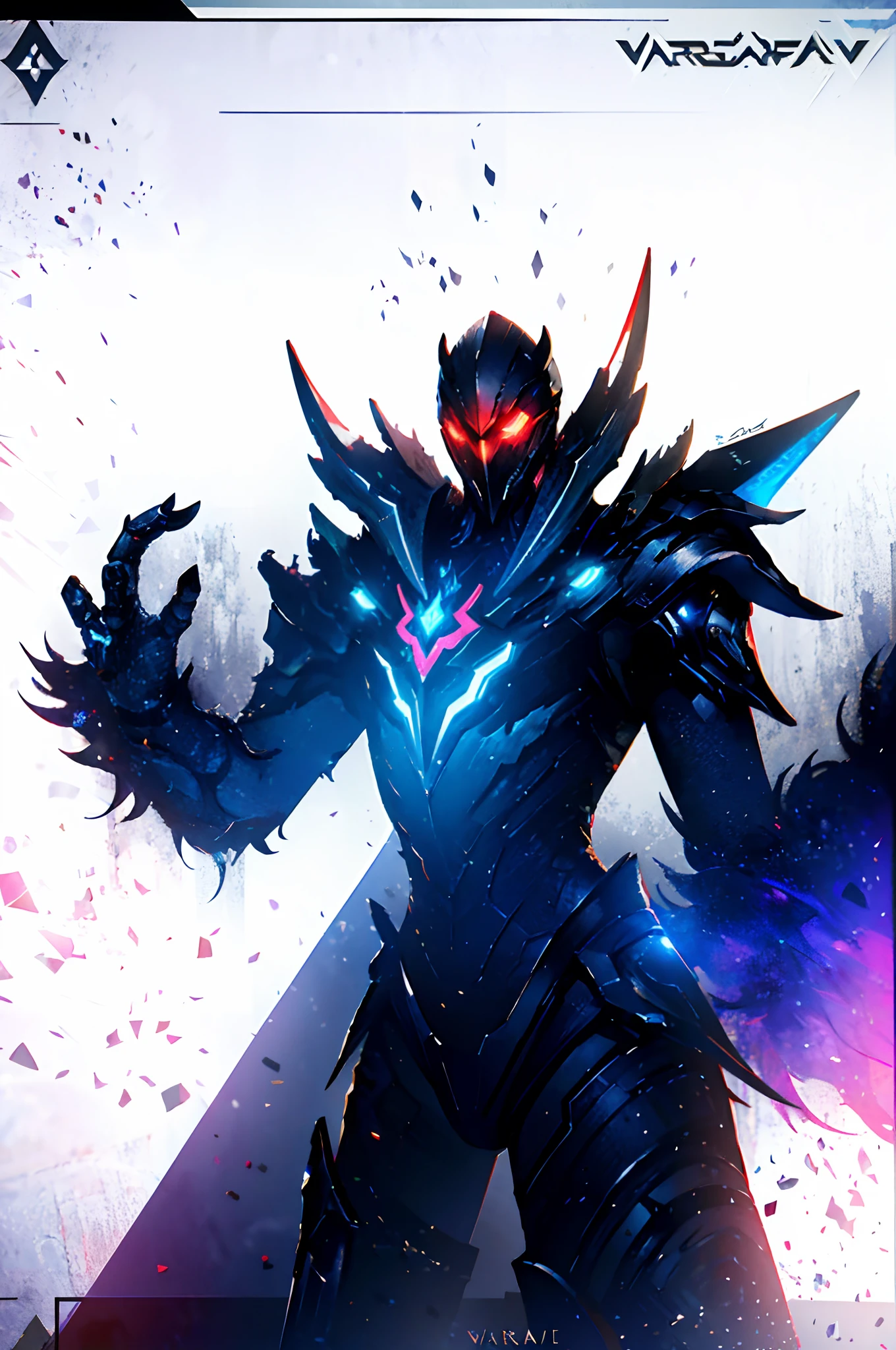 anime - style image of a robot with glowing eyes and a glowing body, detailed warframe fanart, exquisite warframe fanart, warframe fanart, high quality warframe fanart, warframe infested art, warframe destiny fanart, warframe art, warframe destiny art, ultra detailed game art, epic fantasy digital art style, warframe and destiny fanart