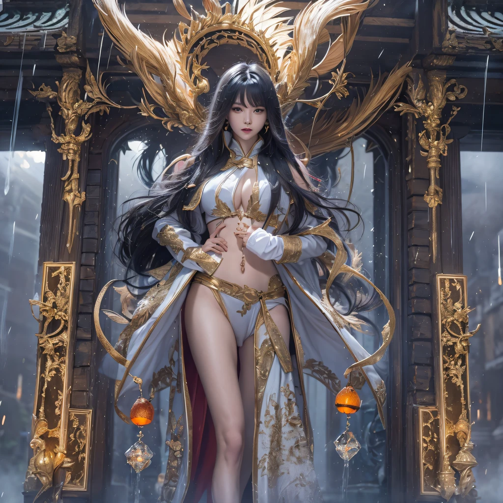 cinematic cgsociety,Fly the Nine-Tails Light Blue Sky Division Flame Bear Star,Black hair,Torch Night Black, Gold, Orange, Brocade, Silk Snake Print Silk Trousers,Rouge diamond tulle sheer lizard-patterned leggings,Fat woman flying in the snow of space,Front view,Pure transparency,Wear boxing gloves,Wear thick-rimmed reflective sunglasses with gold threads,Panorama ultra-wide angle,extremely happy,The texture of the real person is delicate,Strong visual impact,Hyper-detailing,Dream girl,Refined face,prettyeyes,Hair strands float in the air, Cherry model,Zhou Xiaotong,crystal-clear,Good sense of perspective,Light and shadow effects,16K smooth,Surface reflected light,,Tropical canyon battle scene、Chinese big breasts、Quaint、three kingdom、ember、100 people、Telephoto vista(CG)、Intense CG battles、high detal、masuter piece、NSFW,Multi-layered long-sleeved gauze garment,Quick-dry vest,Linen sweater,Crocodile skin cape,golden shoulder pads, Silver hammer pattern cape, Burgundy body hair,Water vapor female spy,Shower buttocks green fruit milk jelly flat chest,Pine silk fish net knee brace space dance,Hexagonal prism,Put on a pineapple knife sprinkled with gold,extremely happy,Winter rain on the border(Tropical canyon battle scene)((Scenes))(Extremely detailed Cg Unity 8K wallpaper,Masterpiece, Best quality, Ultra-detailed)He played Huang Yaoshi in the movie,Flowing black hair