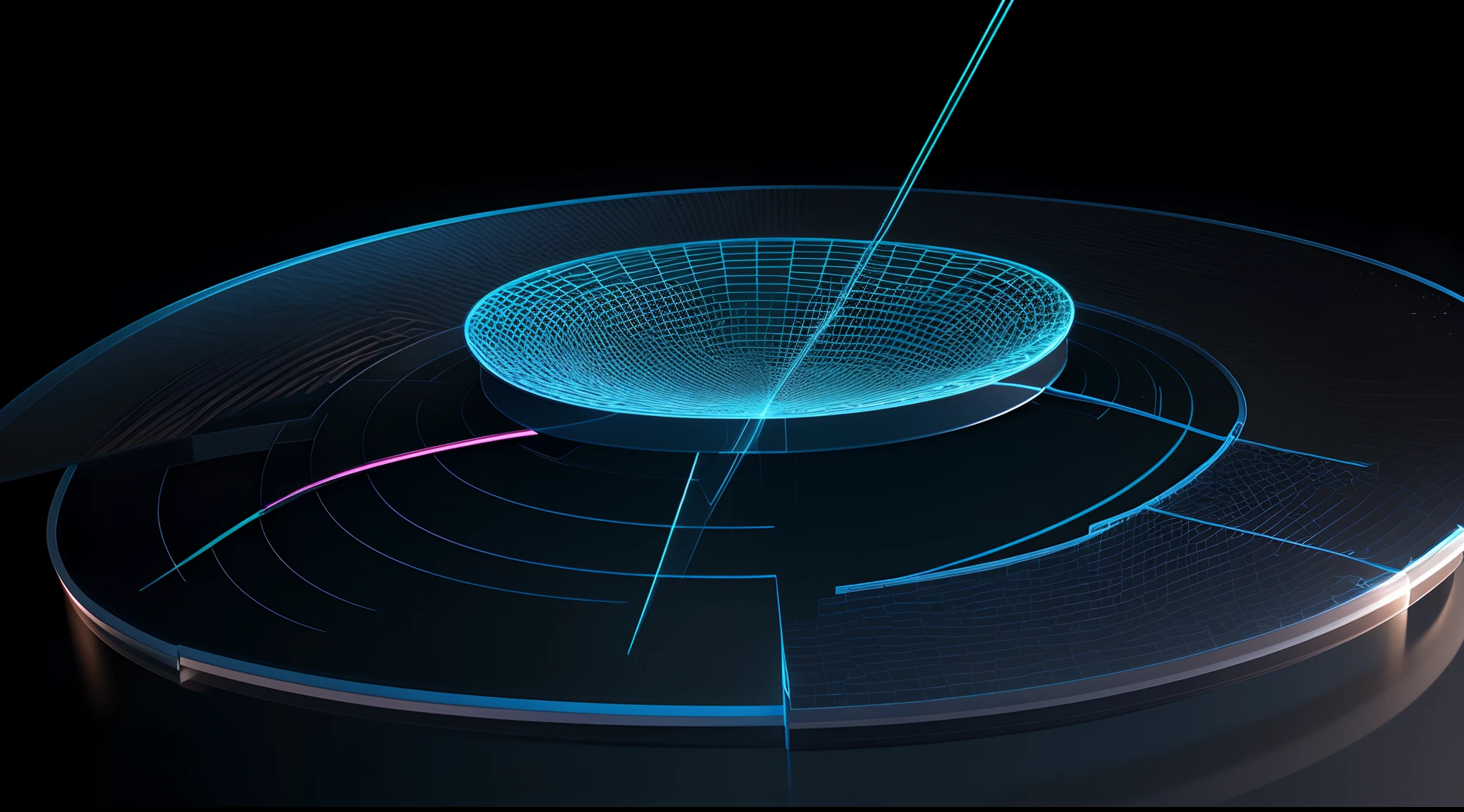 Engaging 3D visualization featuring stunning graphs、glinting
