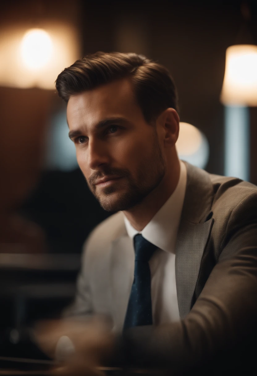 Generate me a handsome goss businessman in portrait