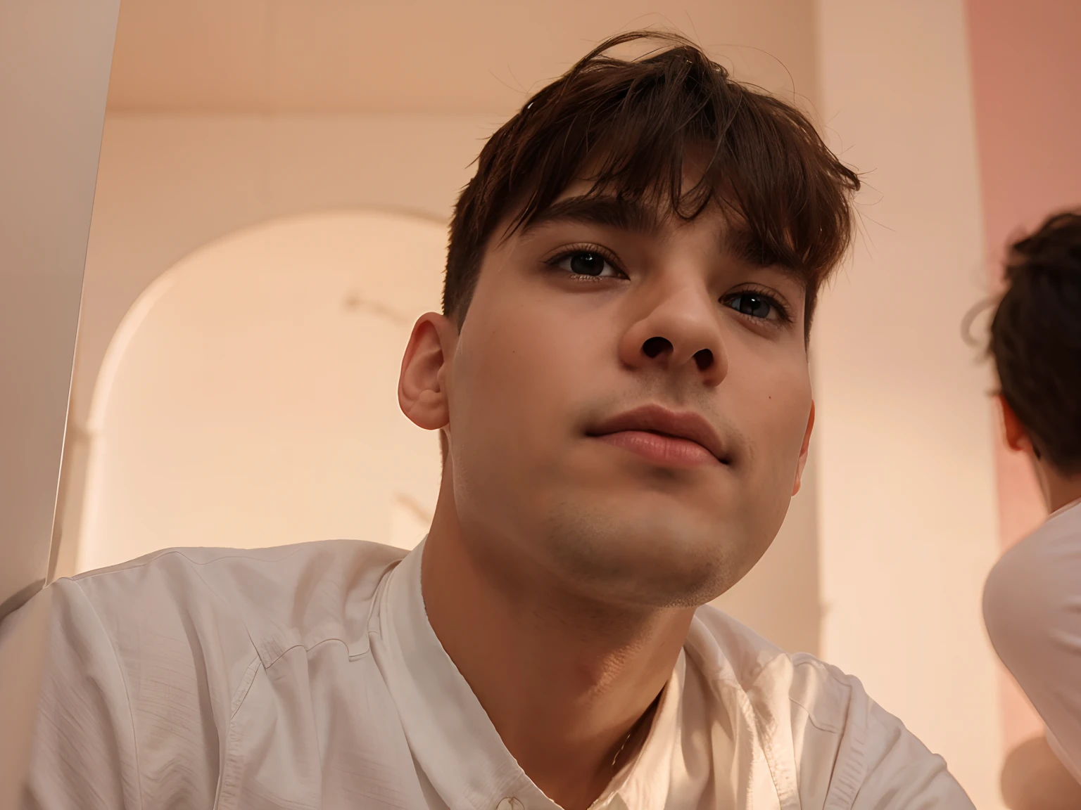 Cute boy.Colour background and 8k resulation