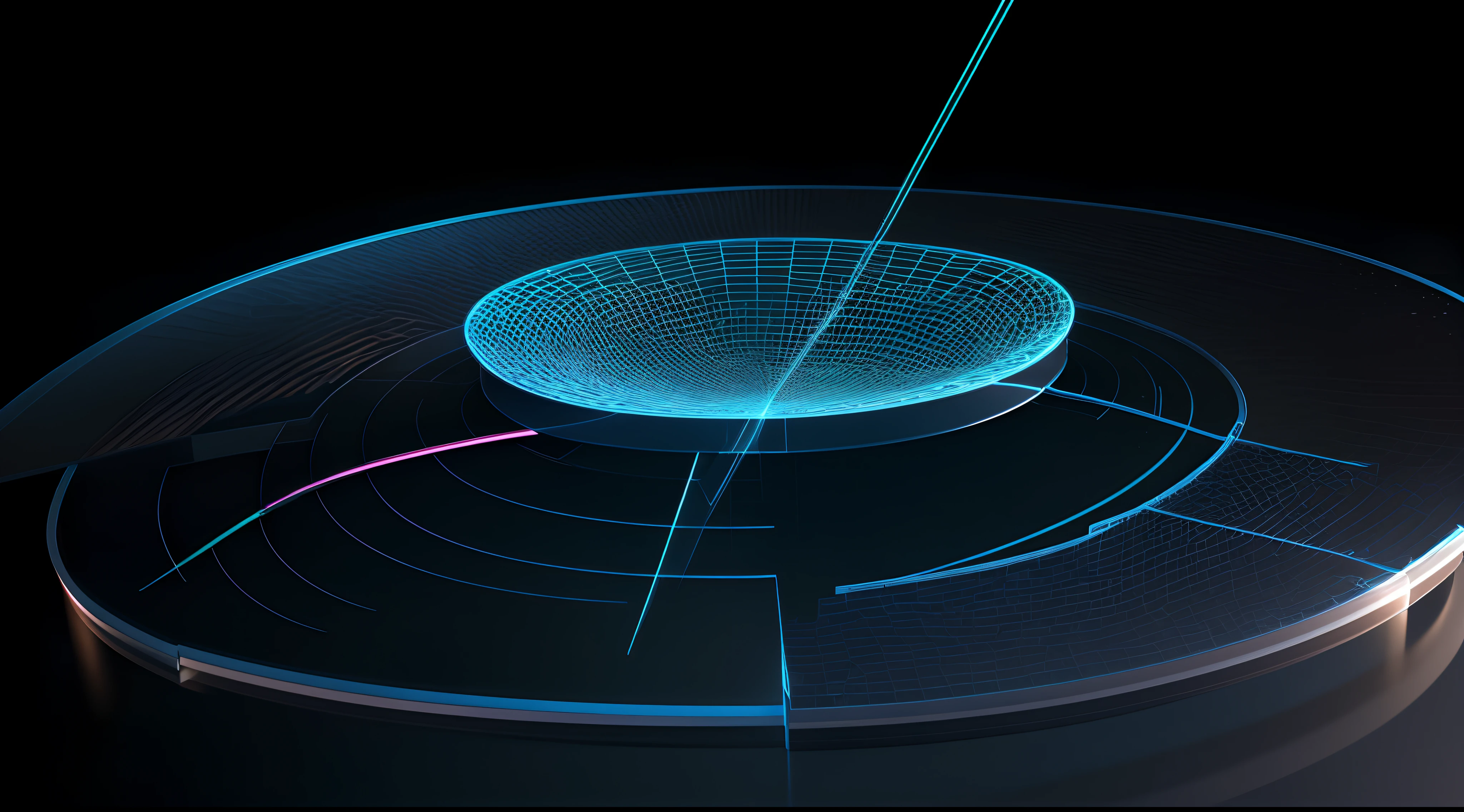 Engaging 3D visualization featuring stunning graphs、glinting