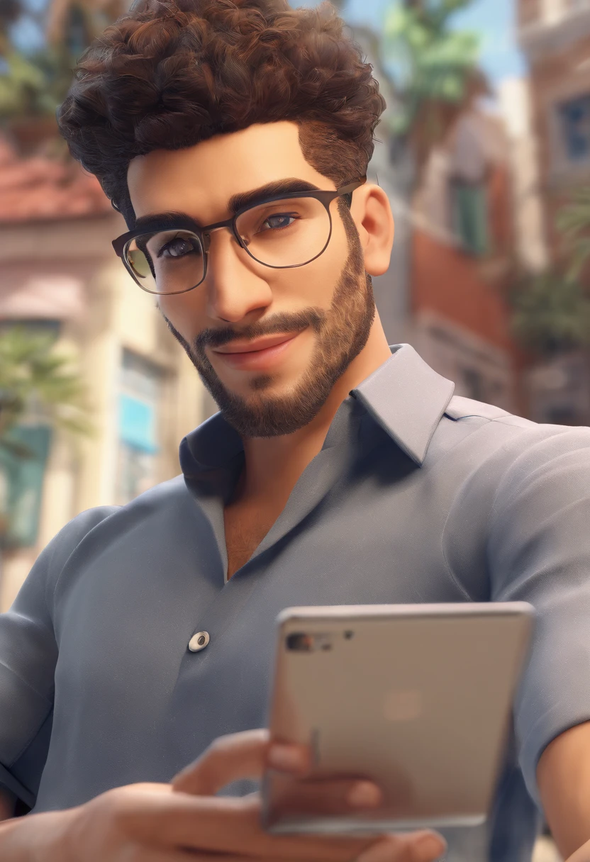 There's a man in glasses and a gray shirt taking a selfie, imagem frontal, jewish young man with glasses, Alex, imagem de qualidade muito baixa, em torno de 1 9 anos, Eytan Zana, Mohamed Chahin, imagem do rosto, Emad Mostaque, Ahmad Merheb, Saadane AFIF, Mohamed Reda, Sam Nassour