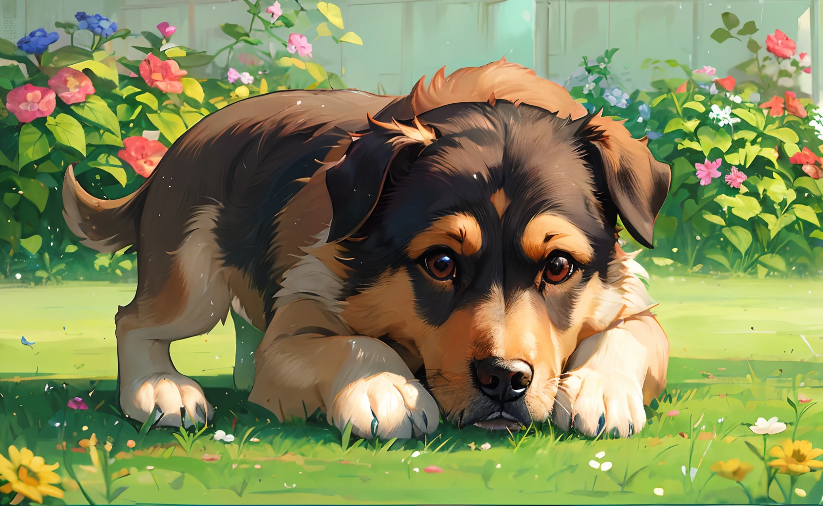 Cute dog,Labrador,There can be 1-2 dogs there,Outdoor Scene --auto --s2