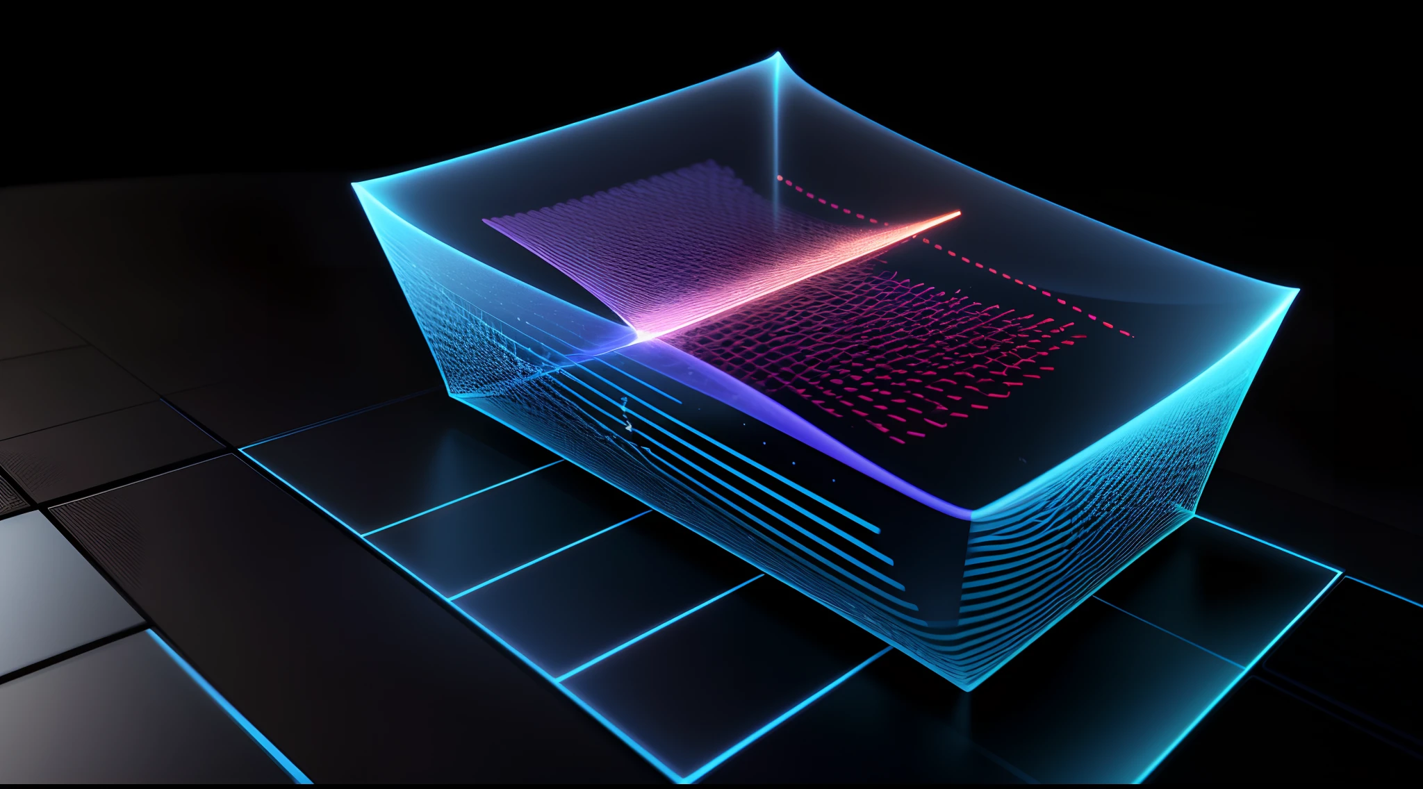 Engaging 3D visualization featuring stunning graphs、glinting