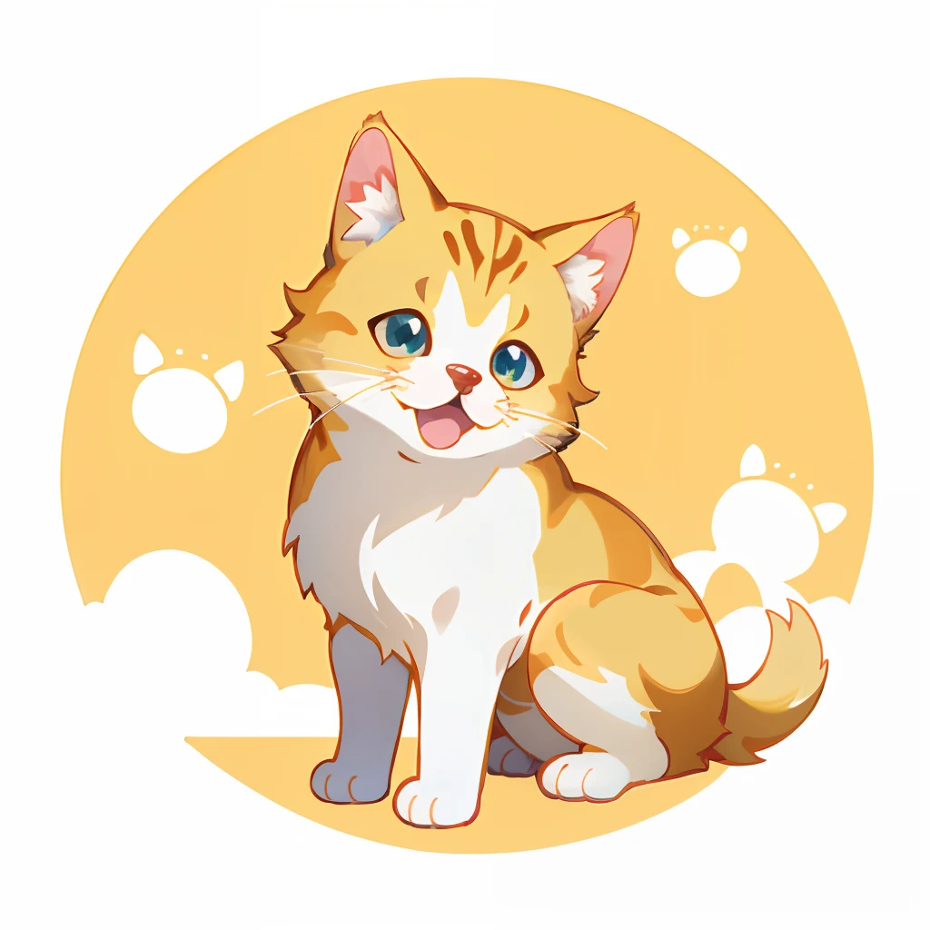 Baby Cat Retriever,One puppy、 official artwork, , Lori, anime style portrait, anime moe art style, 2 d anime style, Cute art style, Stylized anime, Anime Art Style, Anime style. 8K, anime style 4 k, Anime Art Style, digital anime art!!、White puppy、fluffly、Baby Cat Retriever、blanche、Vigorous、A charming smile、Deformed puppy、raise the front paws、