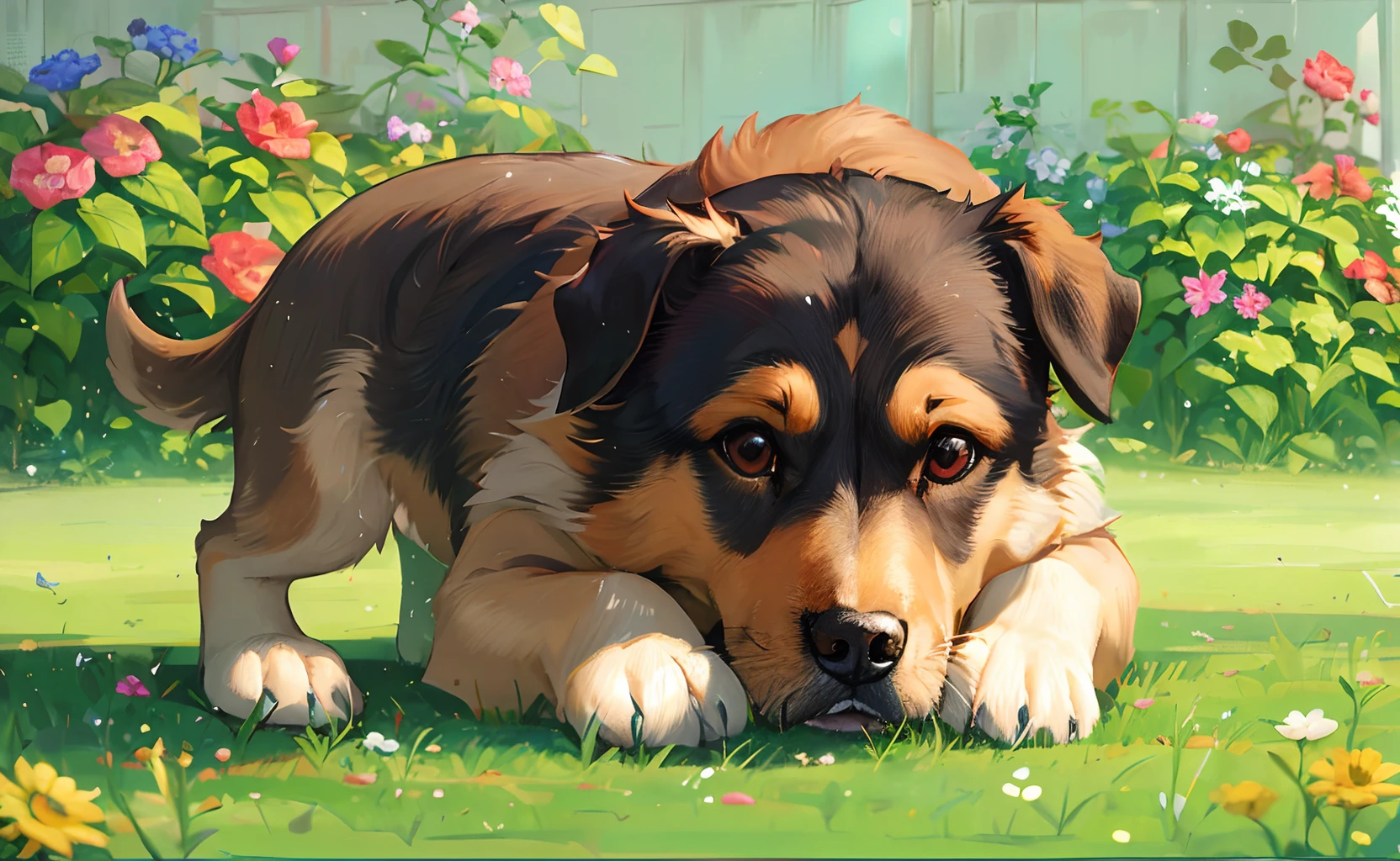 Cute dog,Labrador,There can be 1-2 dogs there,Outdoor Scene --auto --s2