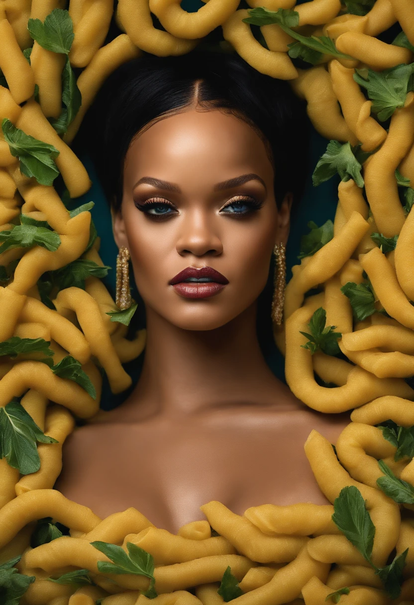 Rihanna in four-pasta