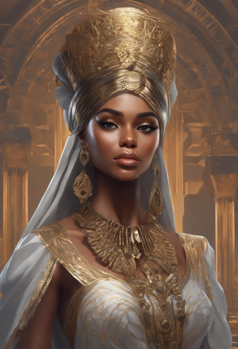 (masterpiece) An insanely detailed photo of an extremely beautiful and sensual black woman made out of gold, skin made out of liquid gold, with golden eyes, in the style of bio art, raw metallicity, black and white mastery, golden African influence, pure color, close-up, woman, stock photo, masterpiece, best quality, high quality, extremely detailed cg unity wallpaper 8k, scenery, award winning photography, hdr, trending artstation, trending cgsociety, intricate, high detail, cinematic lighting, beautiful woman, humanoid --auto --s2