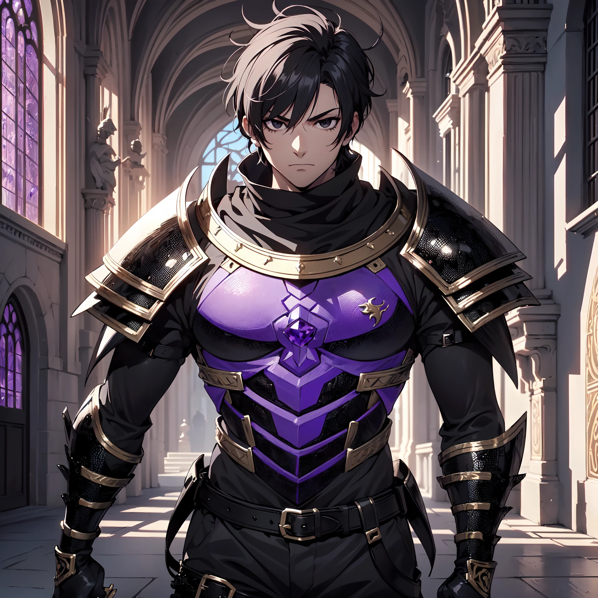 128K Ultra High Definition,
128K Ultra High Quality,
128K Ultra High Resolution,
Best Definition,
Best Quality,
Best Resolution,
Perfectly Detailed,
Perfectly Designed,
Extremely Detailed,
Extremely Designed,
Hyper Detailed,
Hyper Definition,
Hyper Quality,
Hyper Resolution,
Masterpiece,
(((Anime))),
Body Shot,
(((Boy))),
Handsome,
Muscular Body,
(((Black Short Hair))),
(((Black Eyes))),
(((Hyper Detailed & Perfectly Designed With Ultra High Quality Amethyst Warlord Armor))),
(((Inside Of Medieval Royal Palace Background Scenery))),