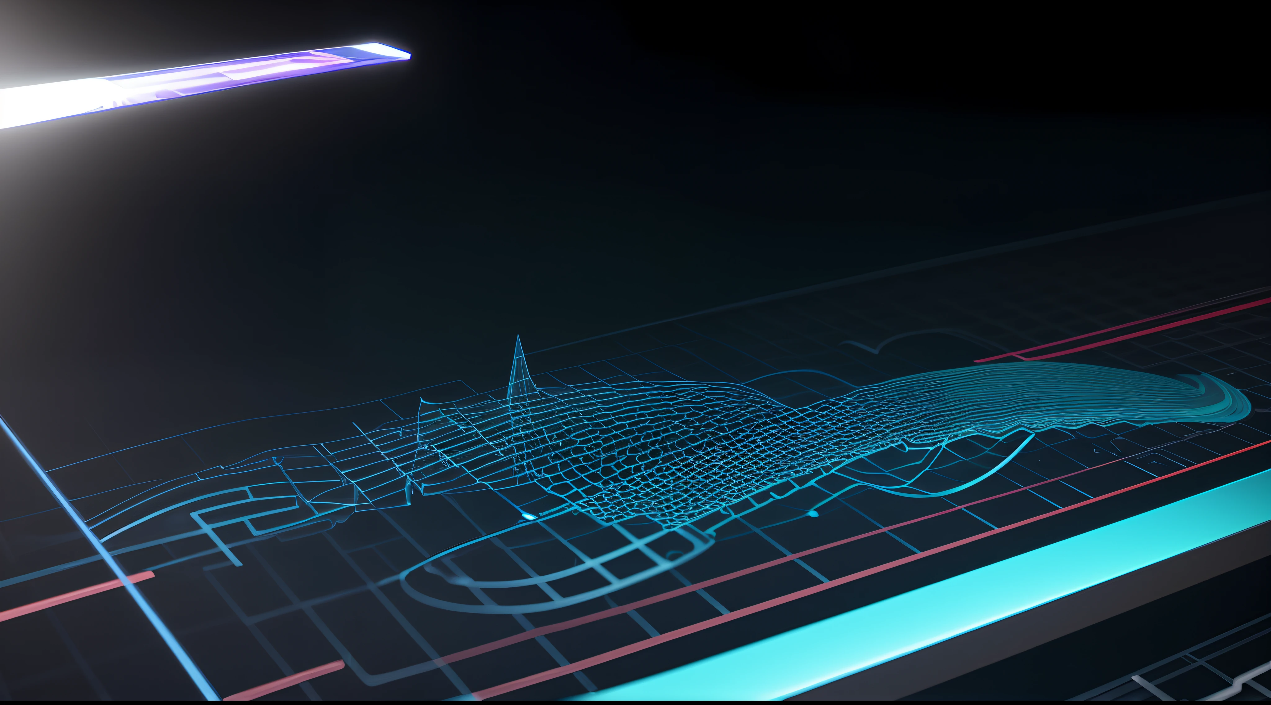 Engaging 3D visualization featuring stunning graphs、glinting