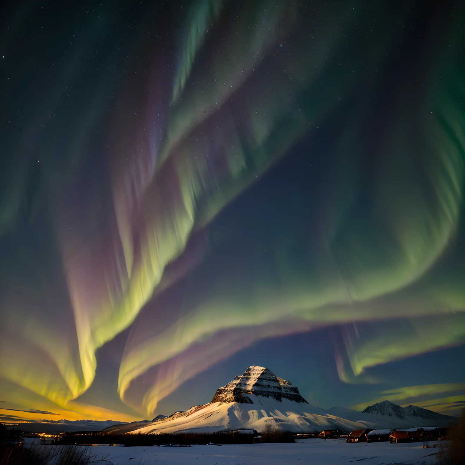 Aurora borealis sky