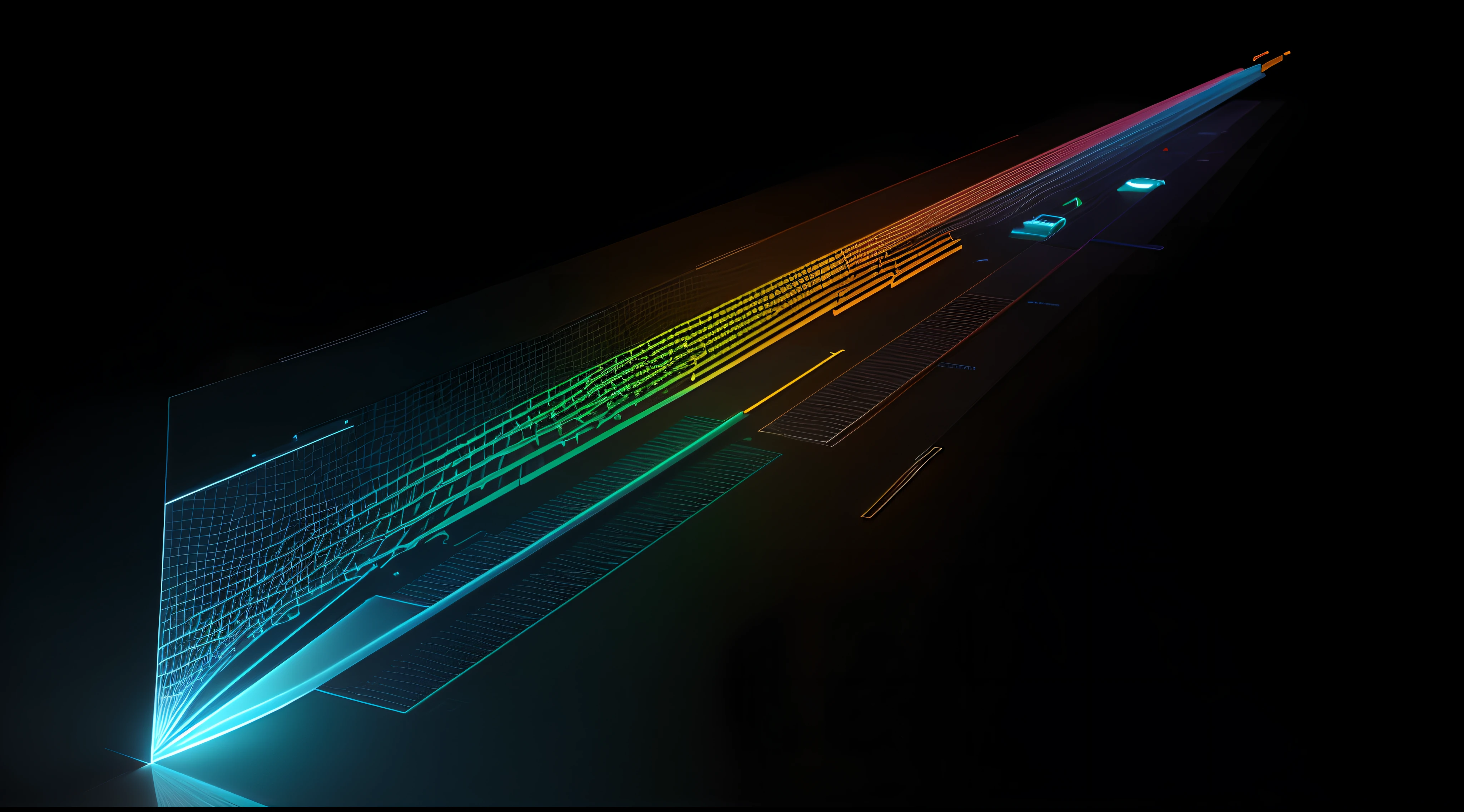 Engaging 3D visualization featuring stunning graphs、glinting