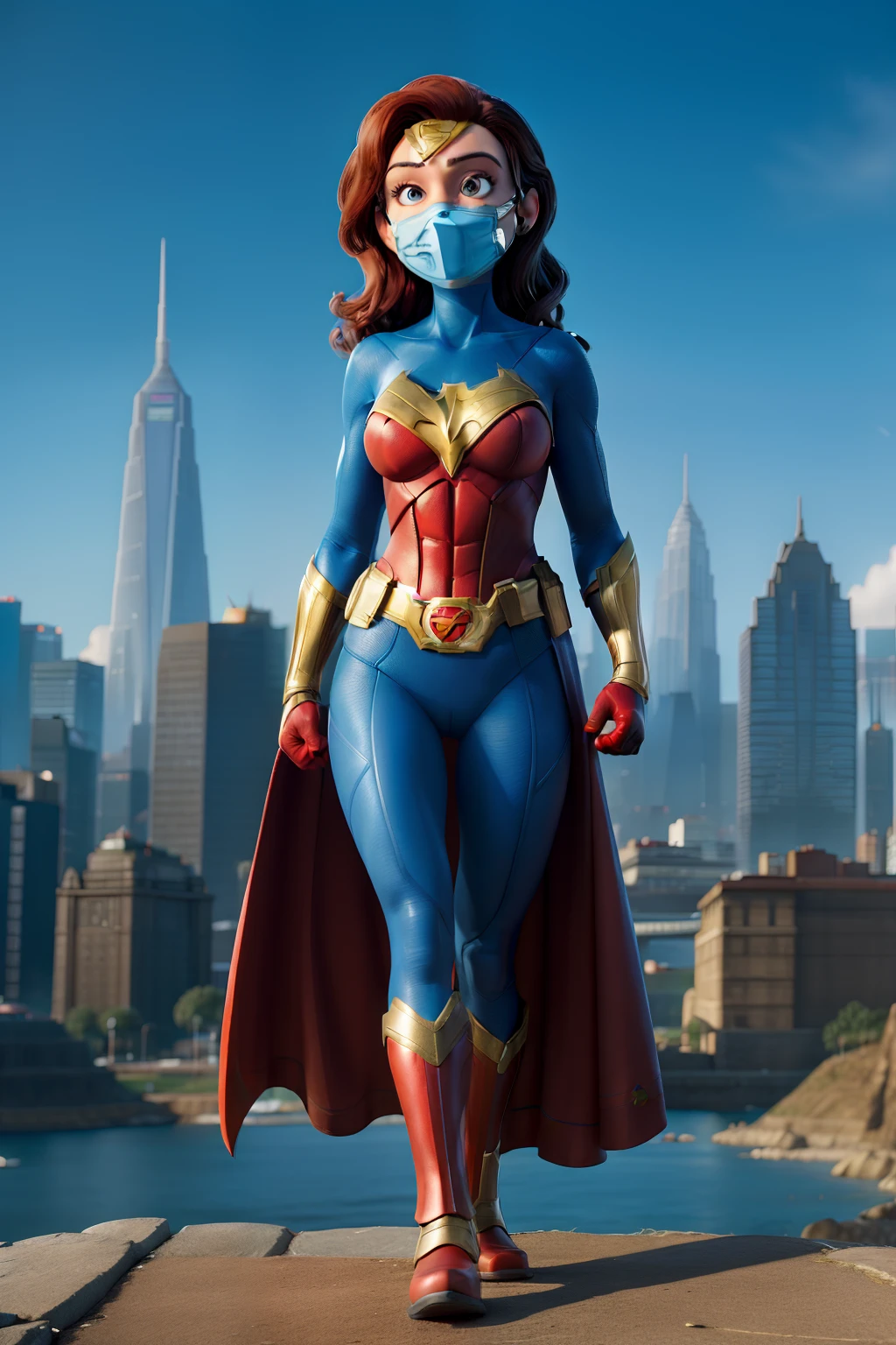 masterpiece, best quality ,Female Superhero, Superheroine, City, Saving, Rescue, Hero, Power, Strength, Courage, Justice, Crime-fighting, Vigilante, Action, Adventure, Superpowers, Caped Crusader, Superhuman, Protector, Saviour, Metropolis, Urban, Skyline, Buildings, Victory, Emblem, Costume, Mask, Secret Identity, Courageous, Dynamic, Fearless, Iconic, Mighty, Battle, Epic, Superhero Team, Nemesis, Super Villain, Heroic Deeds, Defending, Justice League.