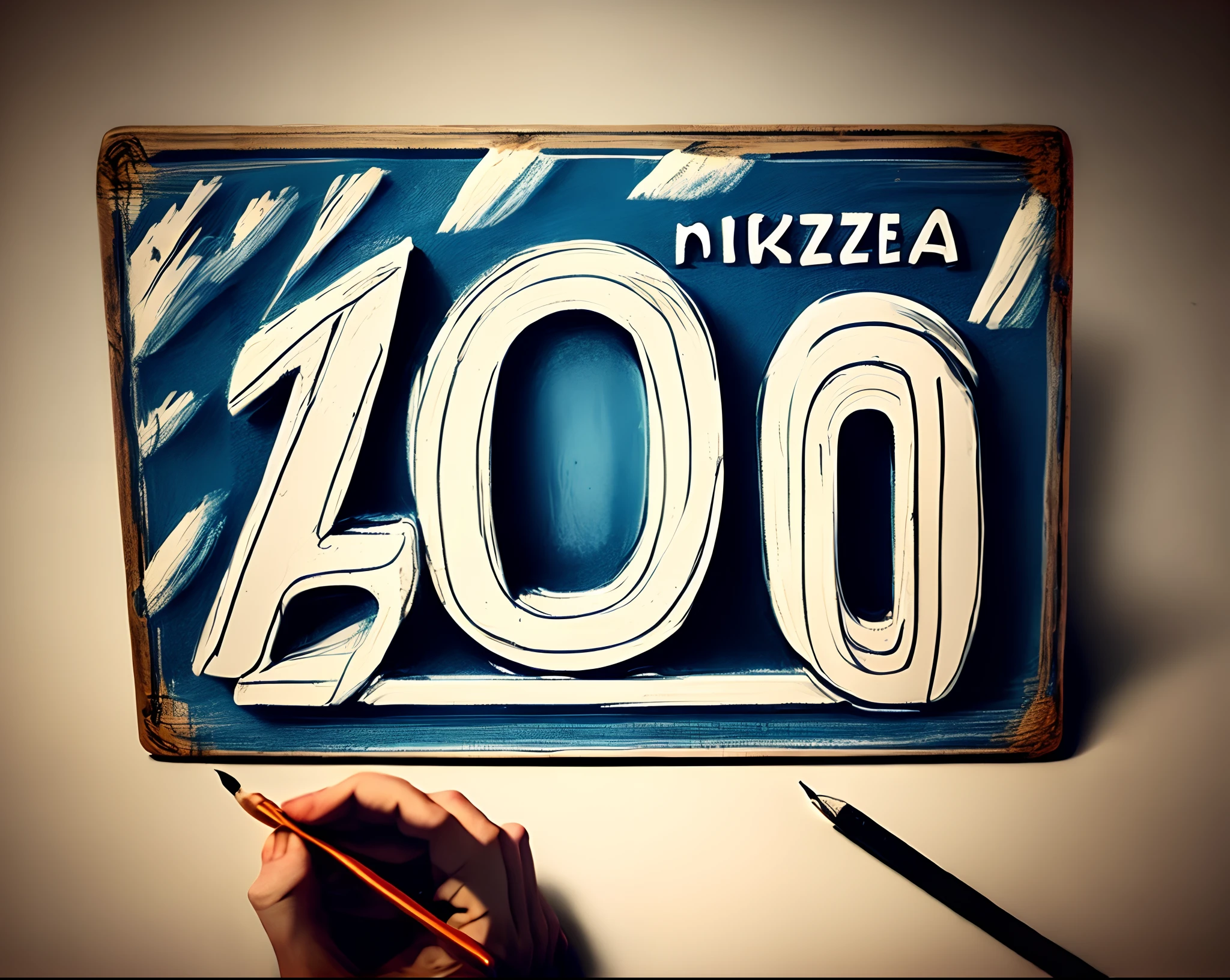 Draw me a sign with words "10k Zagreb"