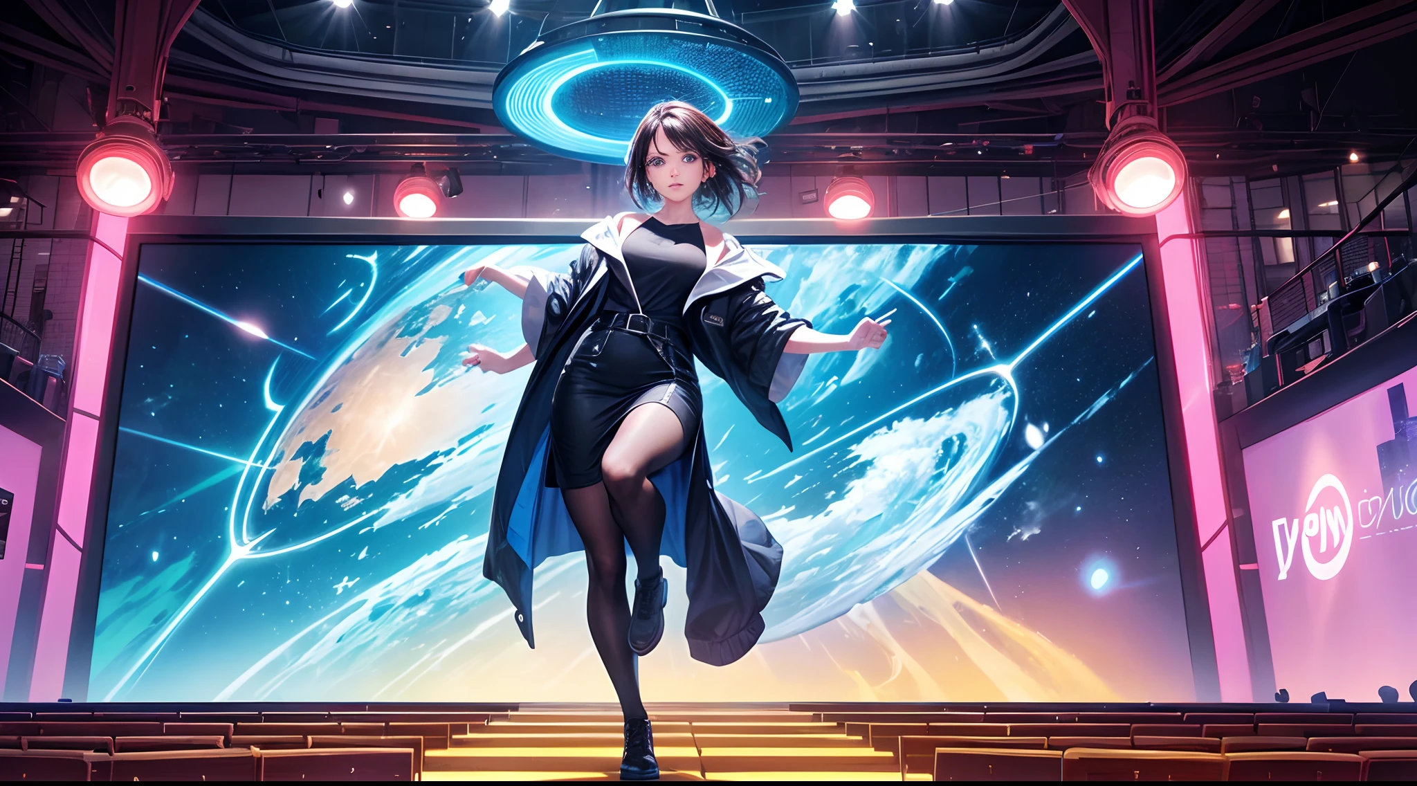 Step into a world where the product manager is depicted as the soul of a product, breathing life and purpose into its very essence. The image showcases a medium full-shot of a product manager, radiating confidence and determination. Their eyes, filled with passion and expertise, captivate the viewer with their depth and clarity. The environment surrounding the manager reflects their influence, with a vibrant and dynamic backdrop representing the product's industry and market. The atmosphere is charged with creativity and innovation, as the manager orchestrates the product's development and strategy. The style of the image is a stunning blend of realistic photography and digital illustration, highlighting the seamless integration of the product manager's vision with the product itself.,8K,high definition resolution