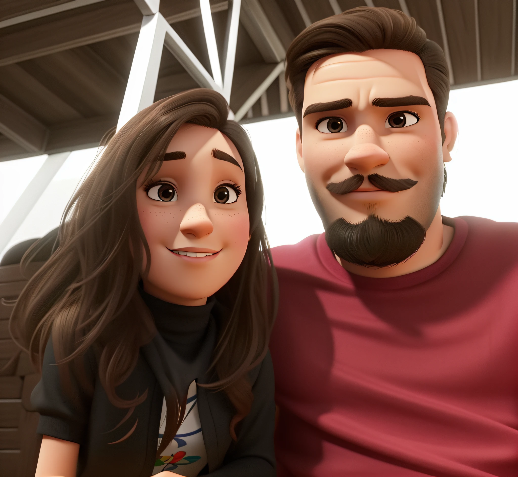 Uma mulher e um homem estilo pixer, alta qualidade, melhor qualidade