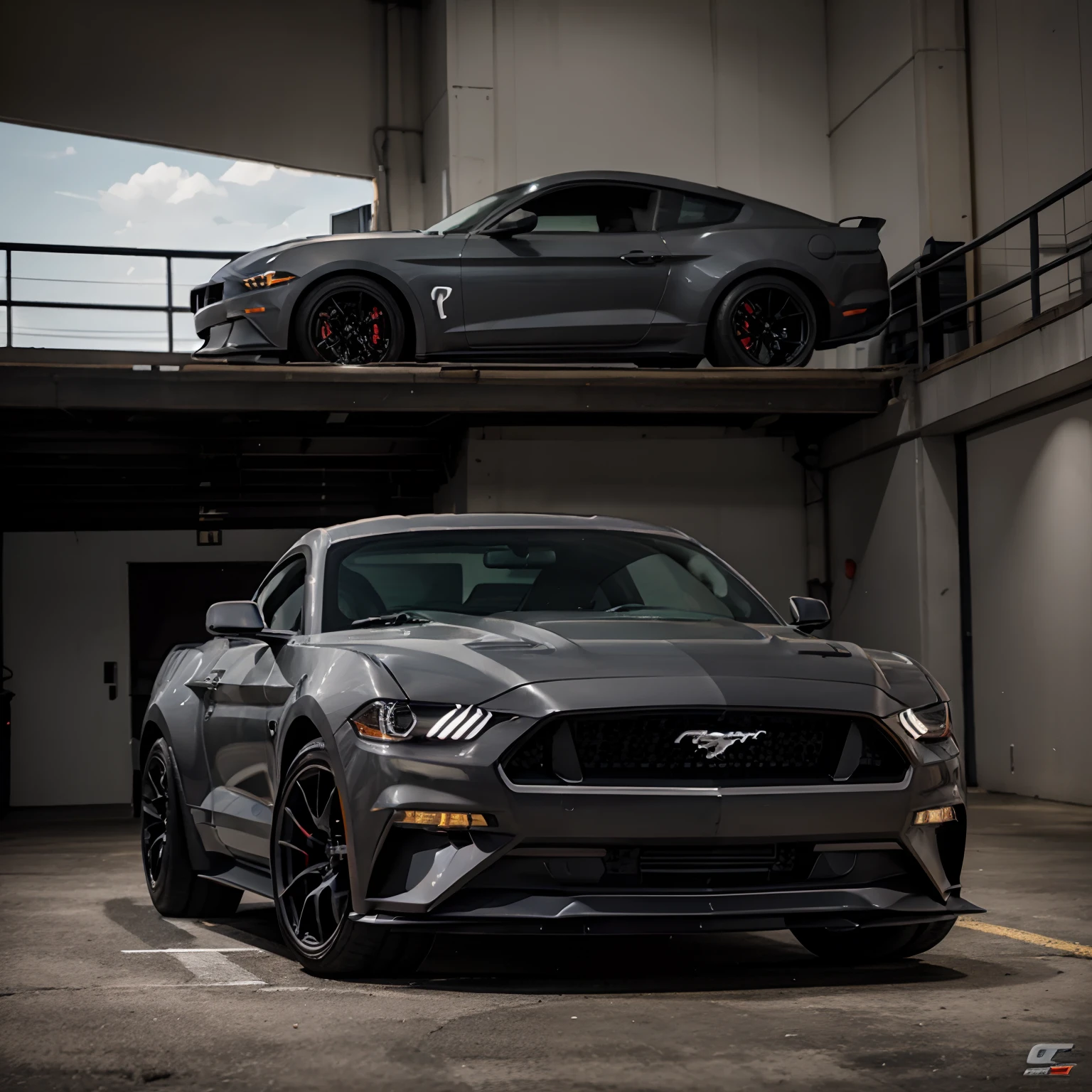 Gunmetal gray 2017 mustang gt performance