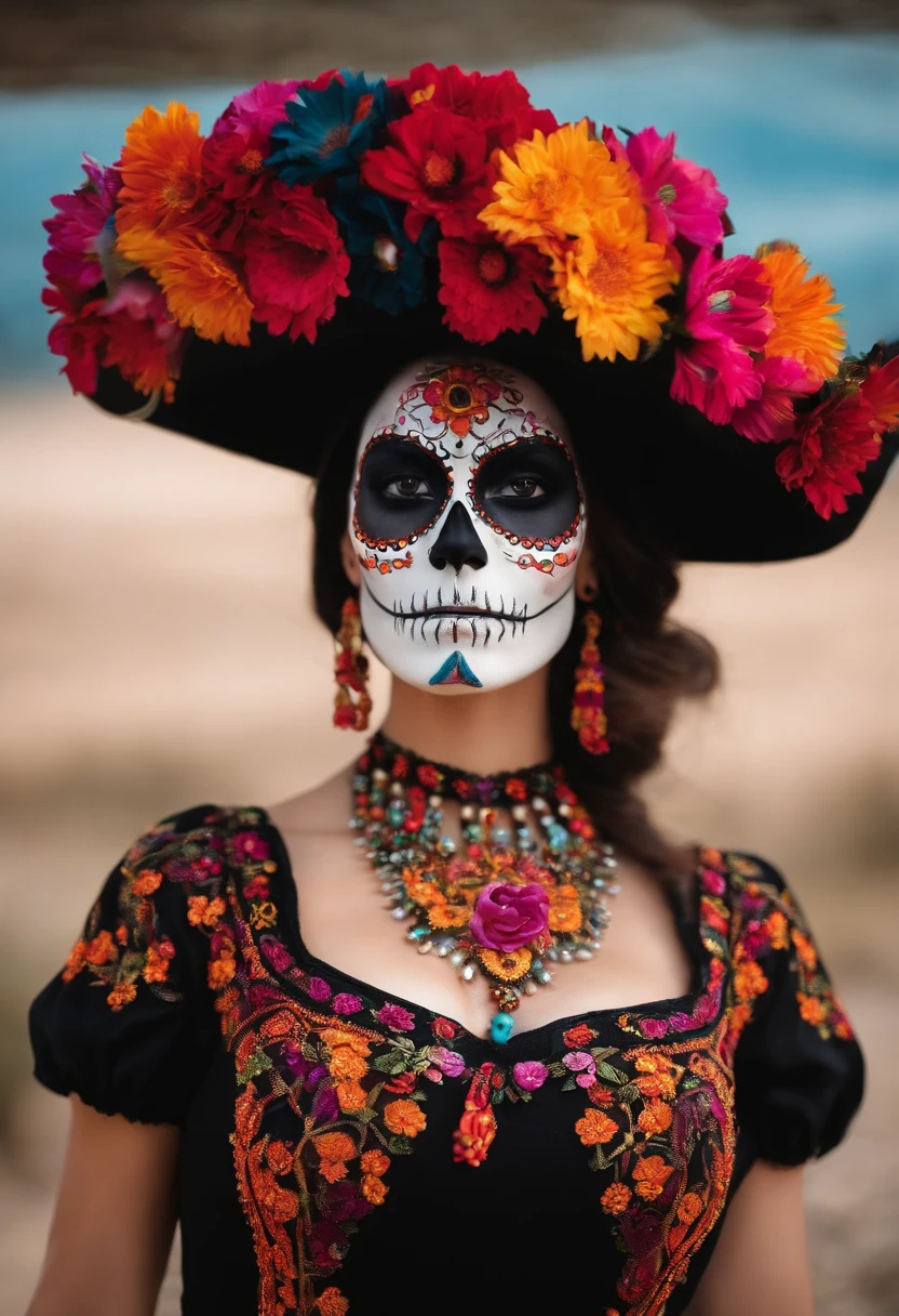 disfraz de catrina calavera sexy
