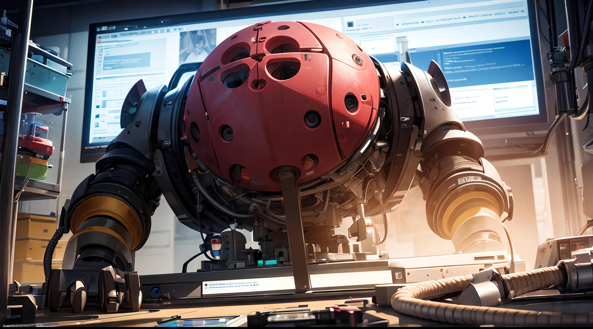 In the R&D lab of a tech company,A group of engineers and scientists are researching and designing new functions for the industrial brain,Filled with innovation and passion,Fully invested in R&D,Complex algorithms and diagrams are displayed on the device and display,close-up perspective ,8K,high definition resolution
