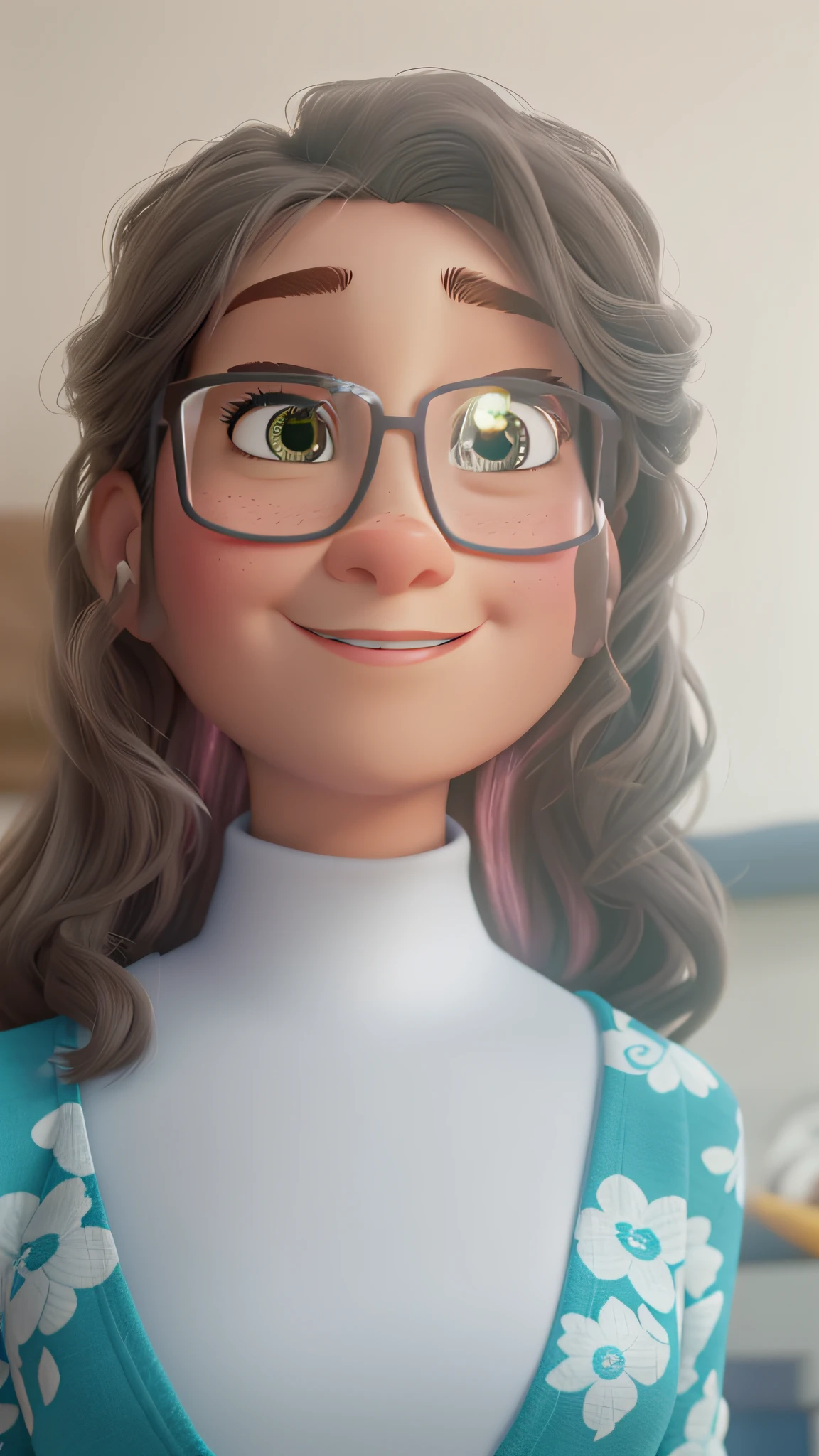 Uma mulher estilo Disney Pixar, alta qualidade, melhor qualidade