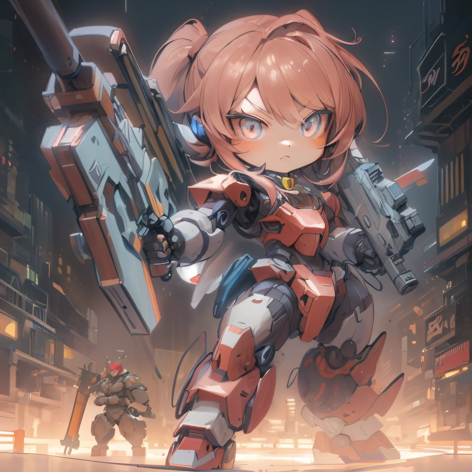 Anime characters with guns and guns in their hands, Girl in Mecha Cyber Armor, female mech, Anime Manga Robot!! Anime Girl, cool mecha style, Mechanized soldier girl, mecha anime, Modern Mecha Anime, Cyberpunk anime girl mecha, armor girl, # mechs, Anime Mecha Aesthetics