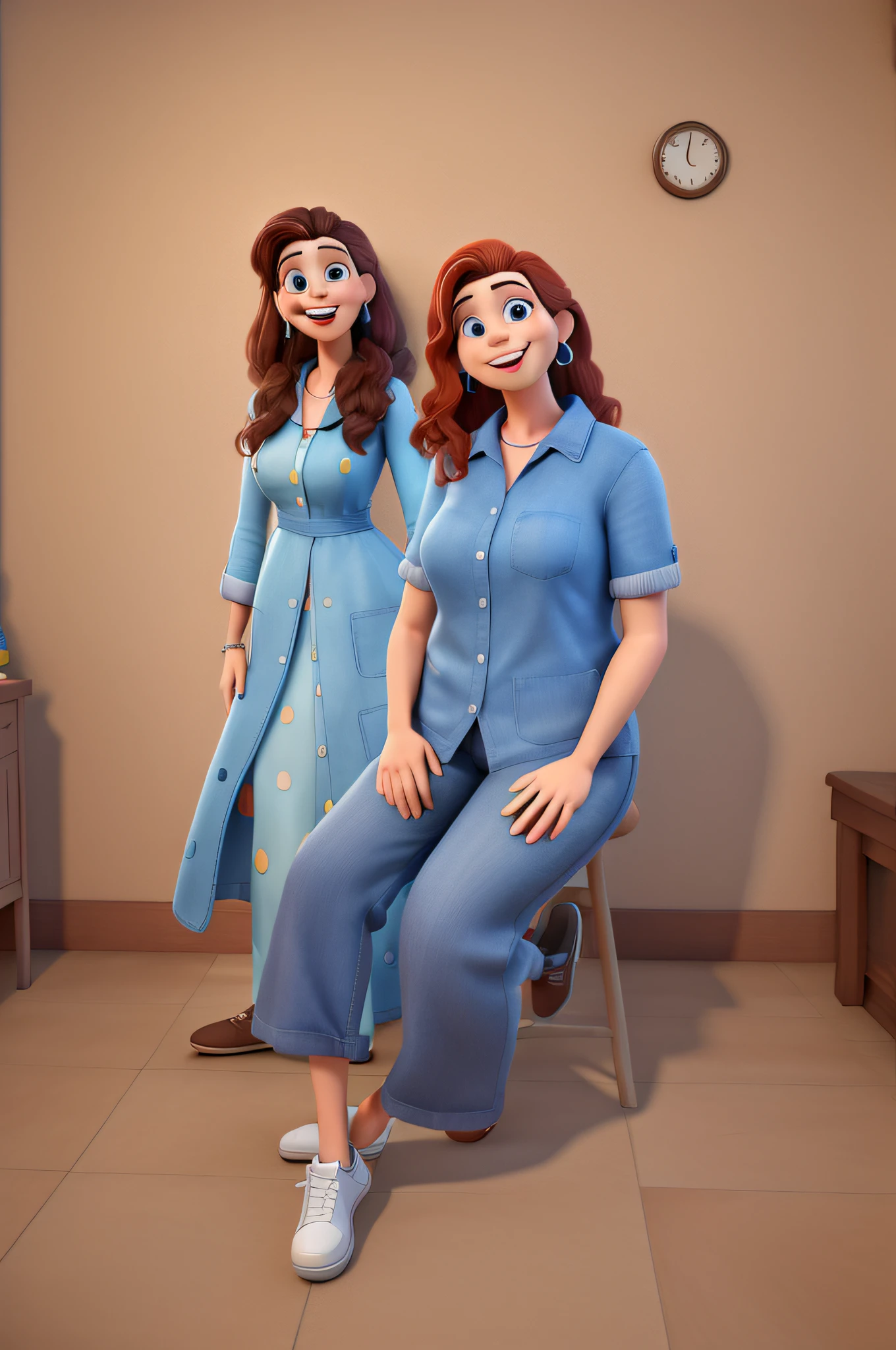 3D rendering inspired by Disney Pixar characters, alta qualidade