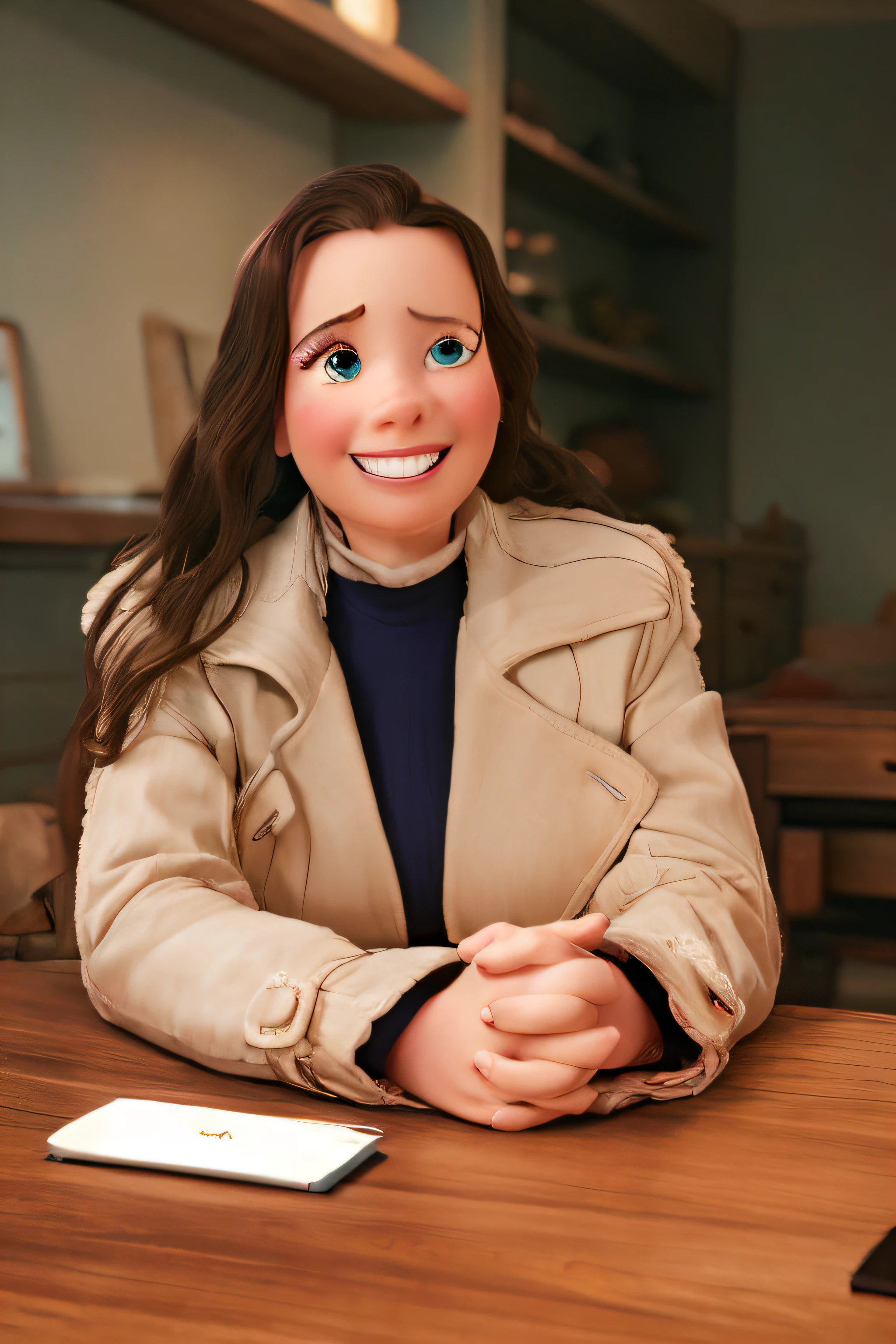 masterpiece, best quality, an woman disney pixar style