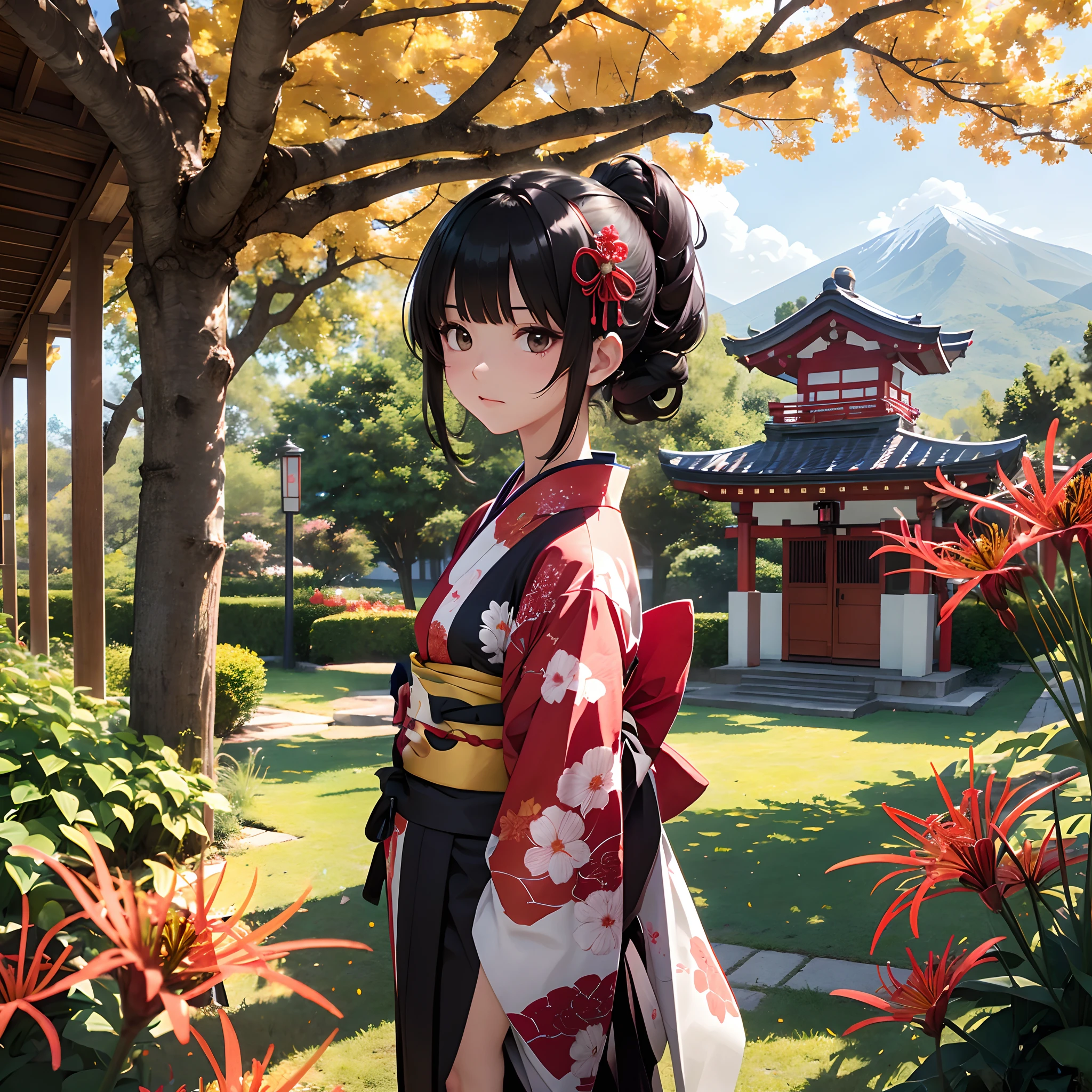 Background with、the ground、florals