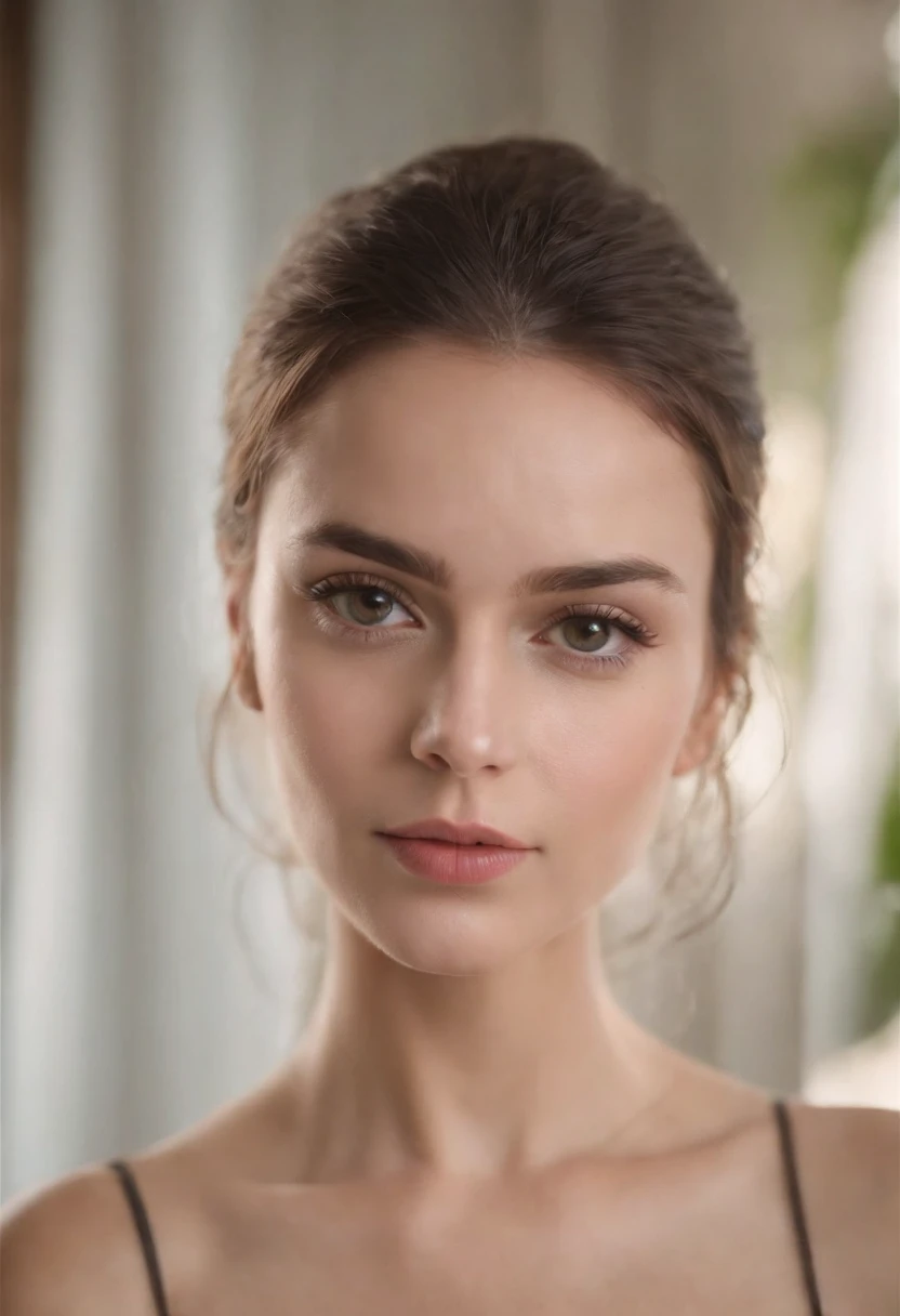 Mulher totalmente nua, sem roupa, exibindo seus lindos peitos e sua vagina