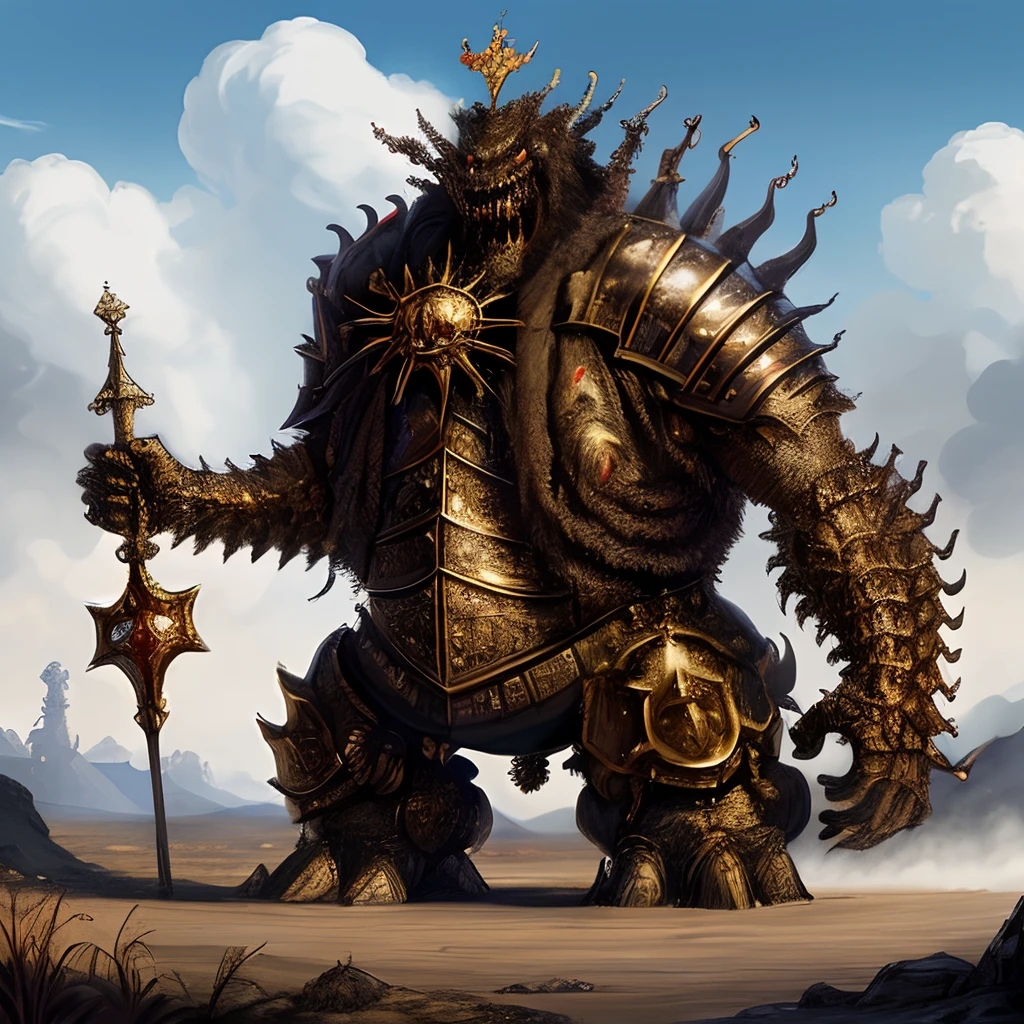 Create a monster that represents characteristics of absolute monarchs such as Phillip II and Louis XIV