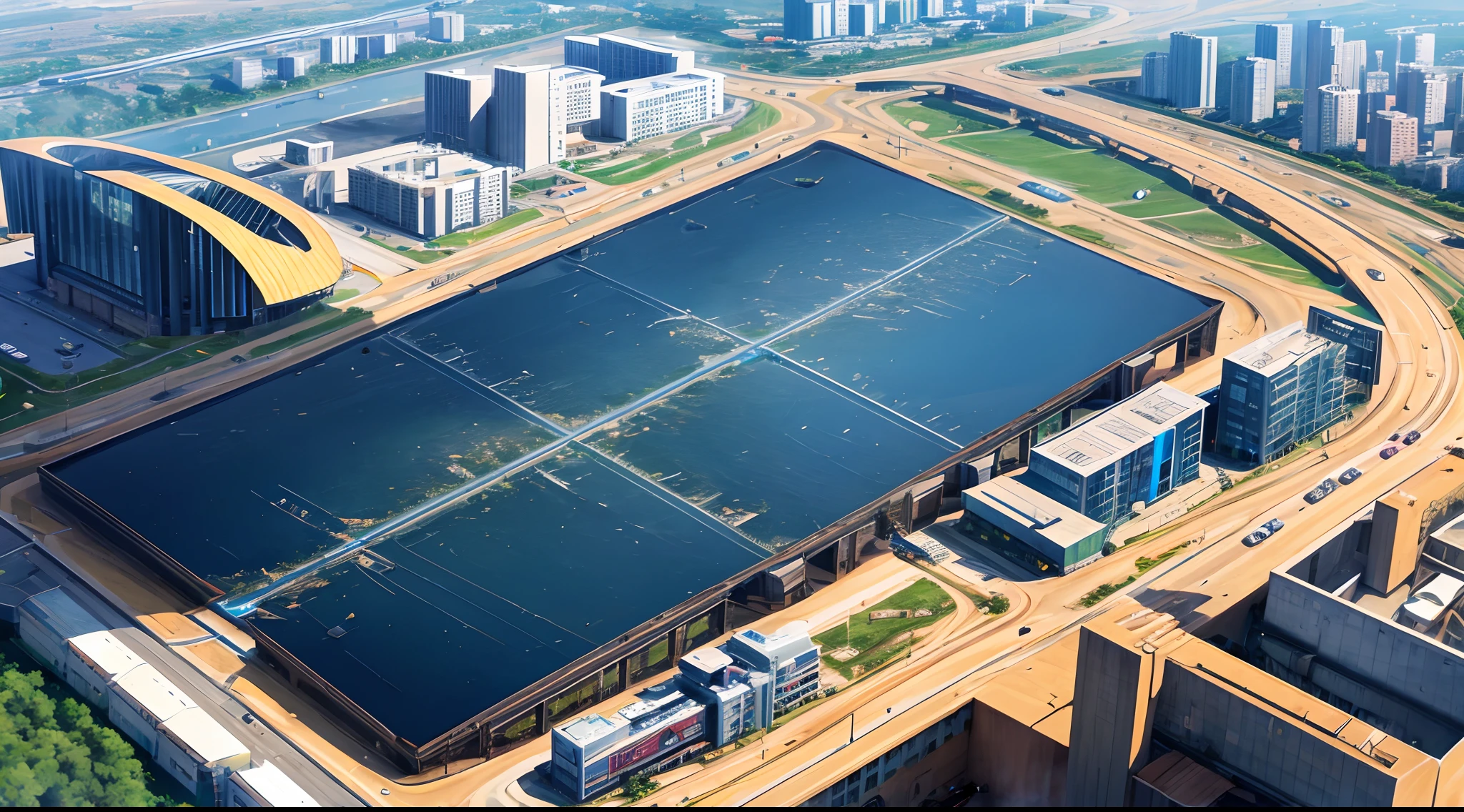 In a smart city,The Industrial Internet supports the development of various industrial chains and supply chains。Smart sensors and data acquisition devices are widely deployed in industrial facilities、in transportation systems and public facilities,Data is monitored and analyzed in real-time through a cloud platform,to optimize resource utilization and improve efficiency。Collaboration between the industrial and supply chains has been strengthened,Intelligent production has been realized、Smart transportation and sustainable development,Vista perspective。,8K,high definition resolution