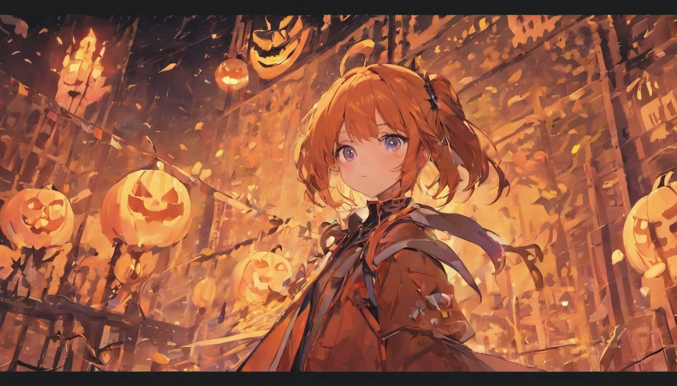 top-quality、​masterpiece、background-image、Halloween、illustratio、simple