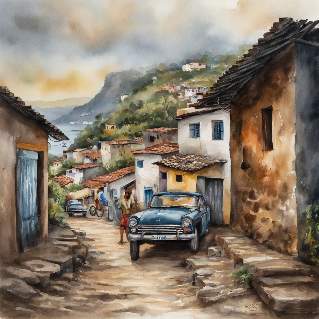 Foto de um grupo de um casal brigando em uma Favela no Brasil, corpo inteiro, Rosto com barba e outro maquiada , olhos castanhos, Pequenas tatuagens, traffic in background, cabelo preto liso, Nearest yacht. Camera: Sony A7 III, Lente: Sony FE 70-200mm F/Perguntas Frequentes sobre 4G, Abertura: F/11, velocidade do obturador: 1/Anos 400, ..ISO: 400, Modo de Foco: Continued, image stabilization: sobre, White balance: carro, Mode of measurement: Multissegmentação, Exposure compensation: 0, O Flash: Desligado, canto: full body angle, compositing: The rule of thirds, Background Story: Borrada, ProFundidade de campo: raso, tripod: Nobodies, Formato de arquivo: .RAW.