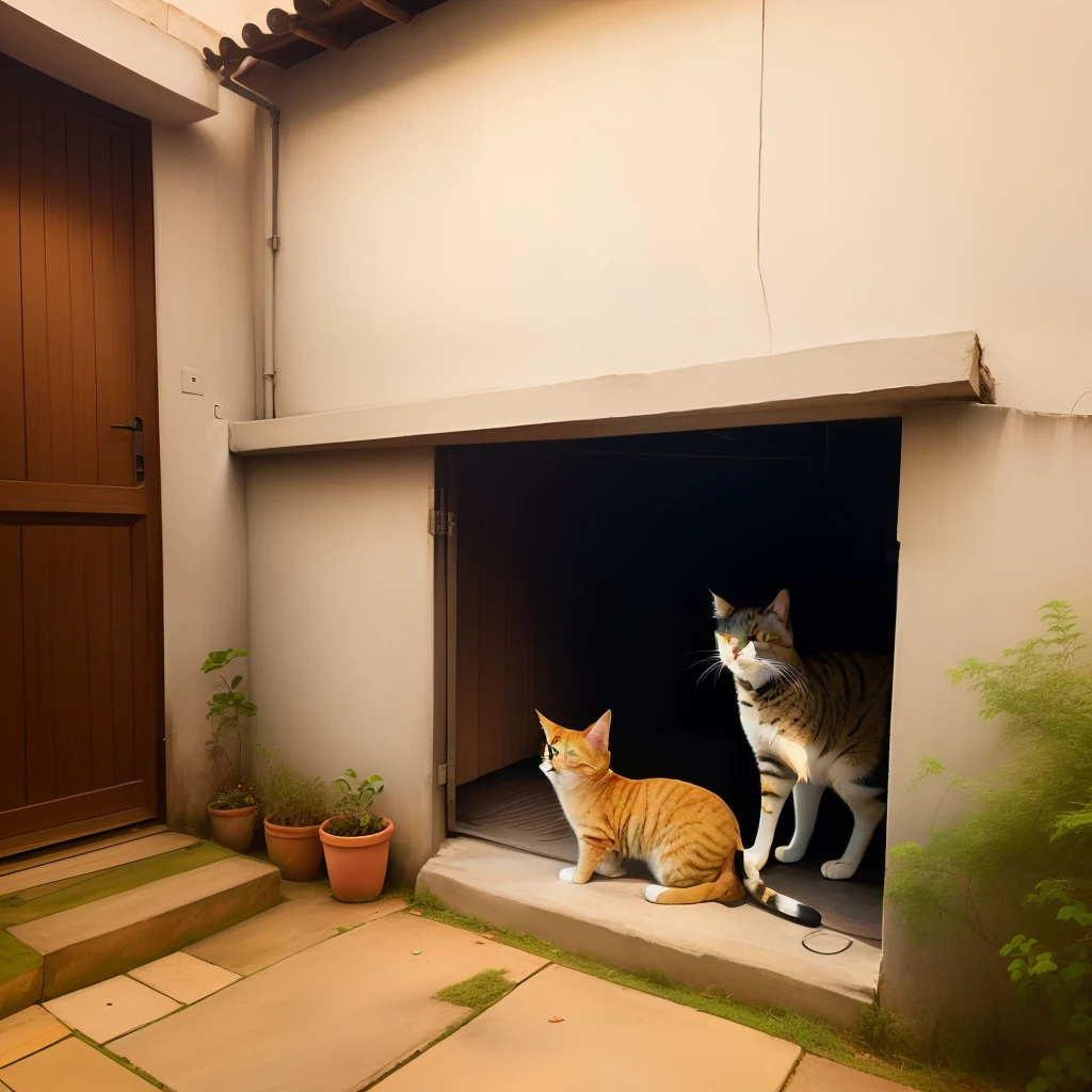 Casa com gatos e ratos