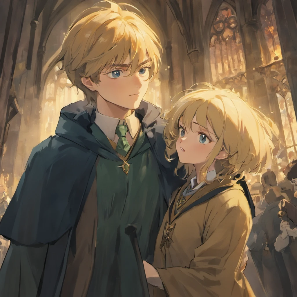 Harry potter qui embrasse Draco Malfoy