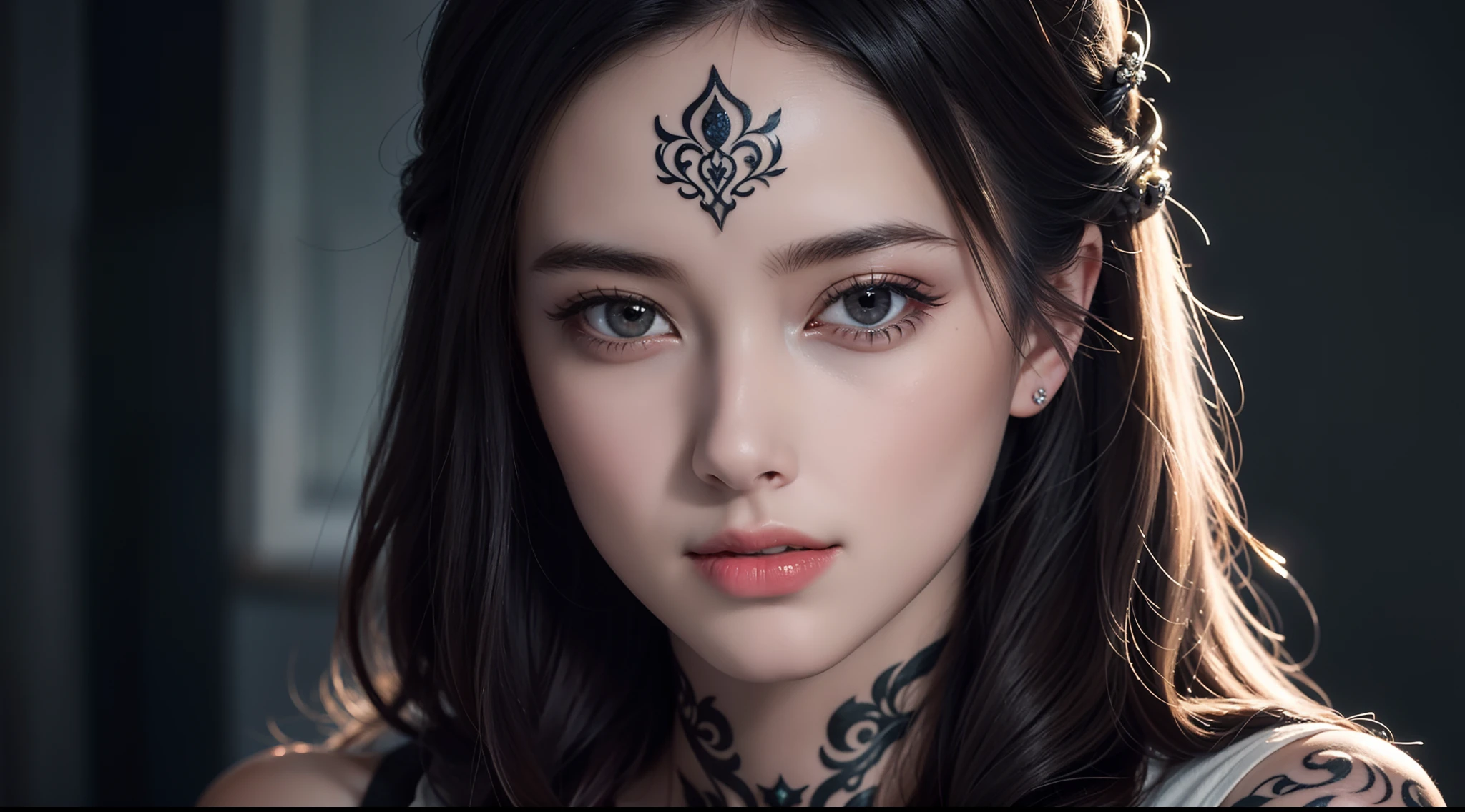 "Level up your photography game with our leading AI technology, Experience the ultimate CG wallpaper with intricate and detailed designs, rendered in stunning 8K resolution for a photo experience. Capture the essence of realistic black ink tattoos with our advanced AI platform, Create high-quality and detailed images that will amaze you, delivers crystal clear images with Premium resolution and sharp focusing to get the perfect shot with intricate elements and details that will take your imagination to the next level: Visually impressive image of a young man with a rebellious spirit, his detailed features and intense look captured in high resolution and HDR rendering.''