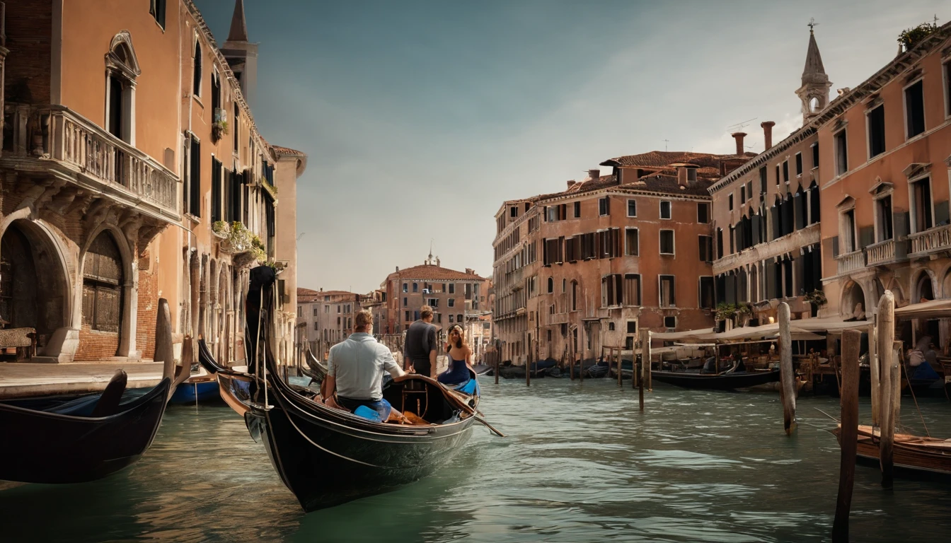 Hulk e Mulher-Maravilha decidiram fazer uma merecida pausa em seus deveres heroicos. They chose the charming city of Venice for a romantic getaway, buscando momentos de tranquilidade em meio aos canais sinuosos da cidade e pontes pitorescas.