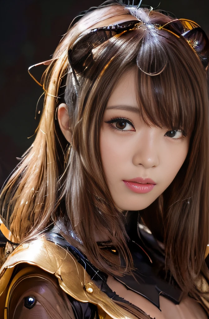 Mature Woman, Woman in a futuristic suit, highly Detailed face, Nice, Mother, Very large breasts, (Mature Woman), Mature Face, (Mature Woman), Cyber Suit, Anime girl in a tight suit, Milfication, Elegant body, Focus on the navel, NUDE, gloves, Earrings, sf, Female protagonist, Volumetric Light, Detailed lighting, Detailed Texture, BoobsCyberpunk, Biomechanical , masterpiece, (Top quality eyes), Detailed face, sci-fi background, Futuristic landscape, (((Yellow bodysuit))), (Chuby), (((High quality face))), (((High resolution face)))